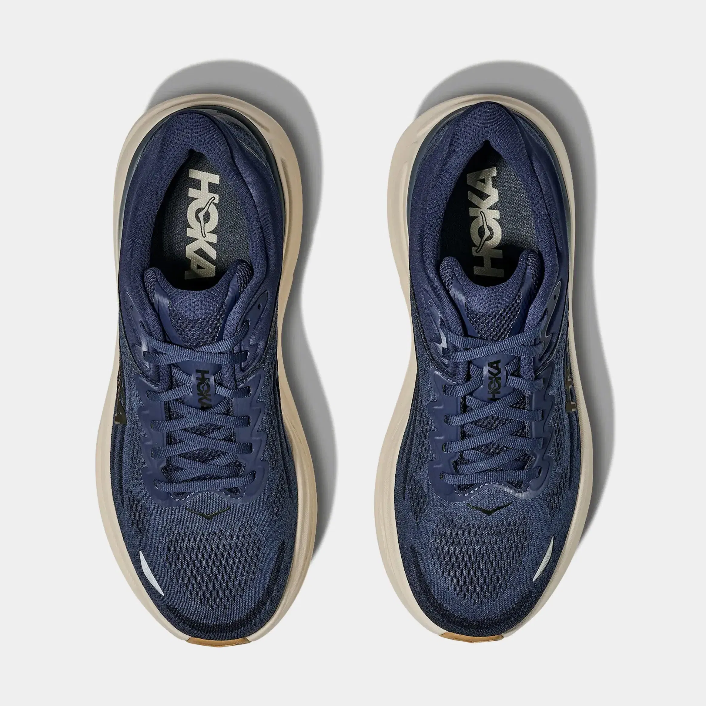 Hoka Bondi 9 Mens Running Shoes (Varsity Navy/White)
