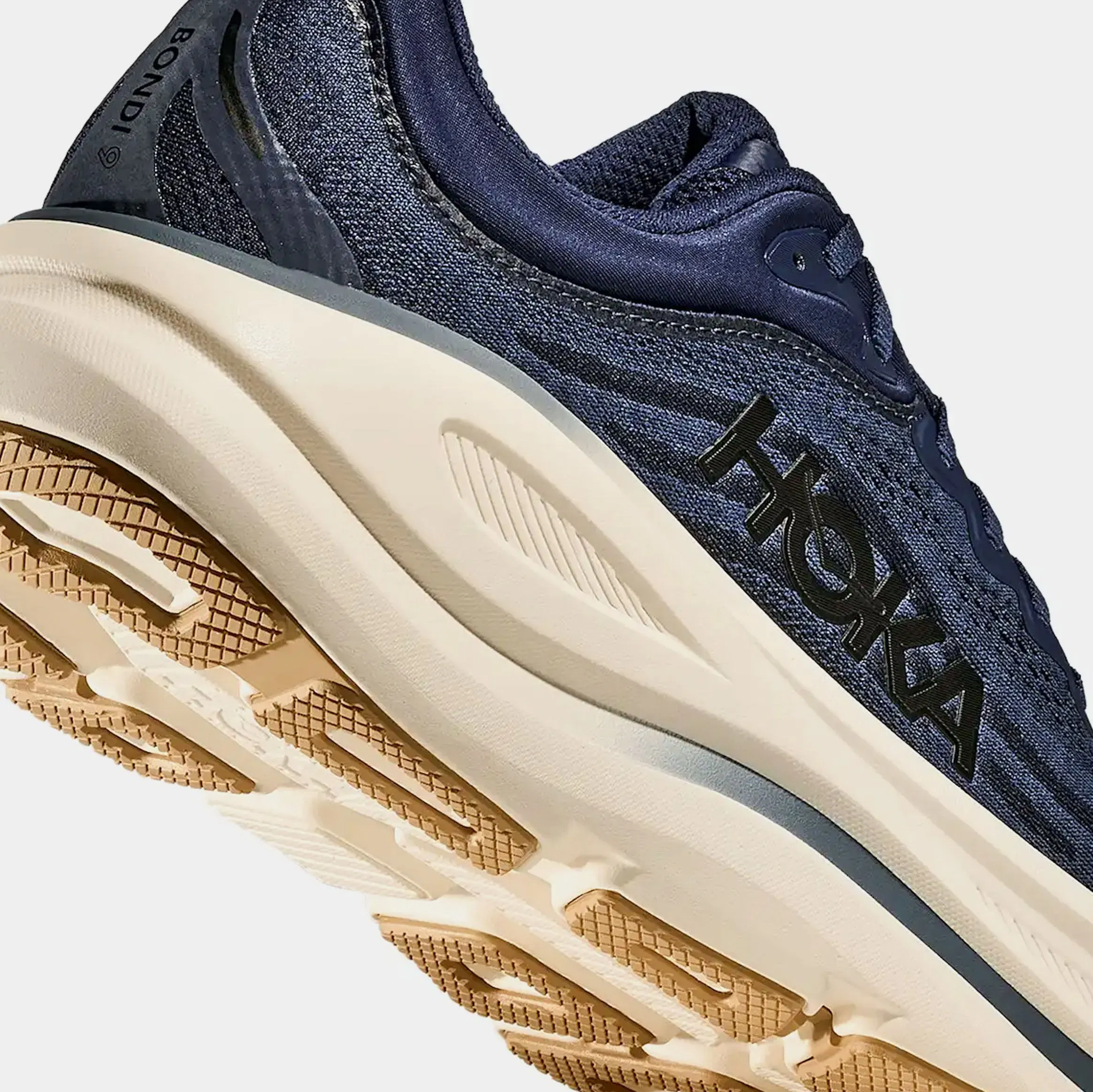 Hoka Bondi 9 Mens Running Shoes (Varsity Navy/White)