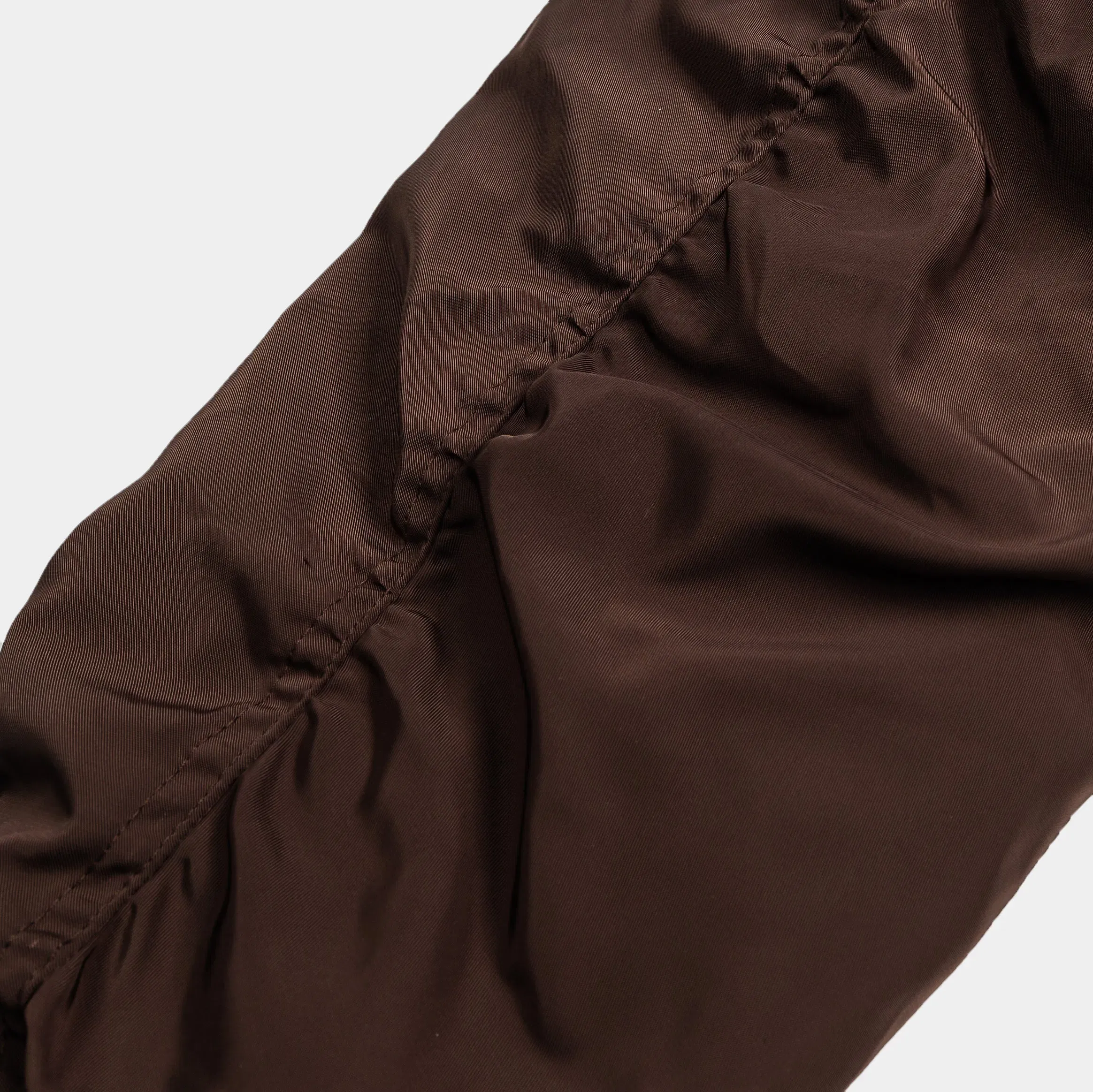 SACRE Everyday Cropped Bomber Womens Jacket (Brown)