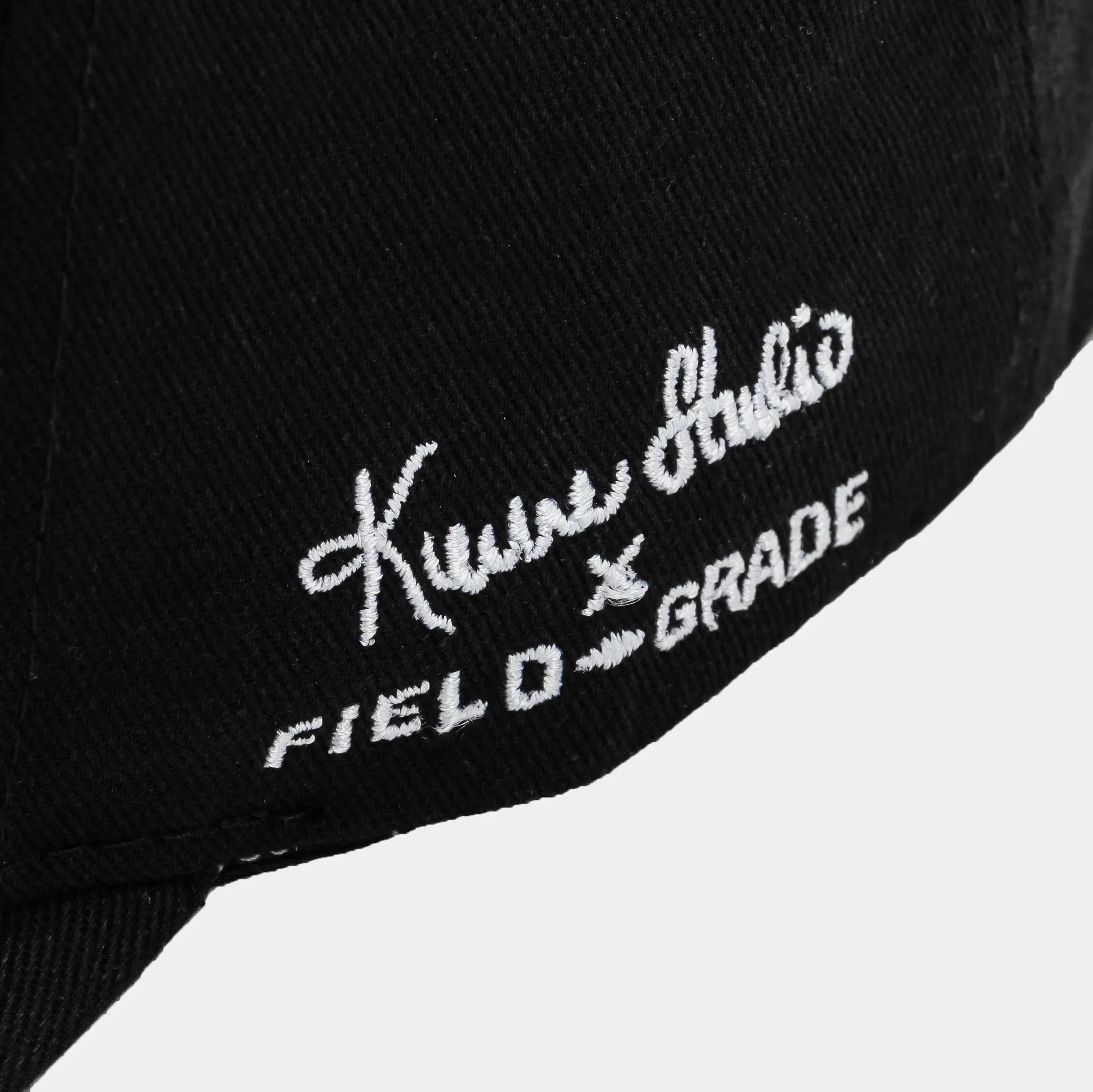 FIELD GRADE Kurve Studio x Field Grade LA Is Healing Twill Trucker Mens Hat (Black/White)