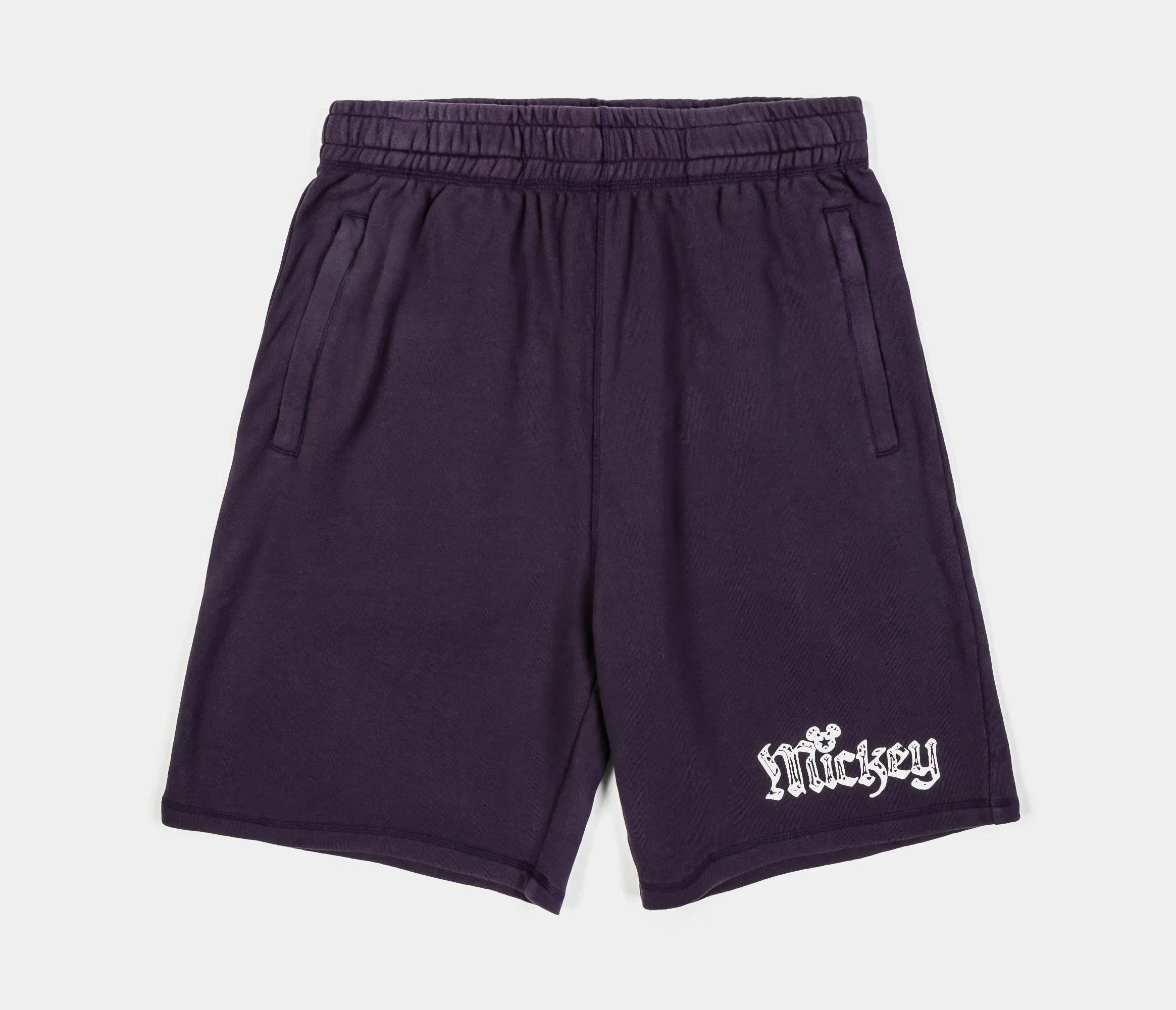 MICKEY X SP Disney Mickey Mouse Real Life By Shoe Palace Fleece Mens Shorts (Purple/Black)