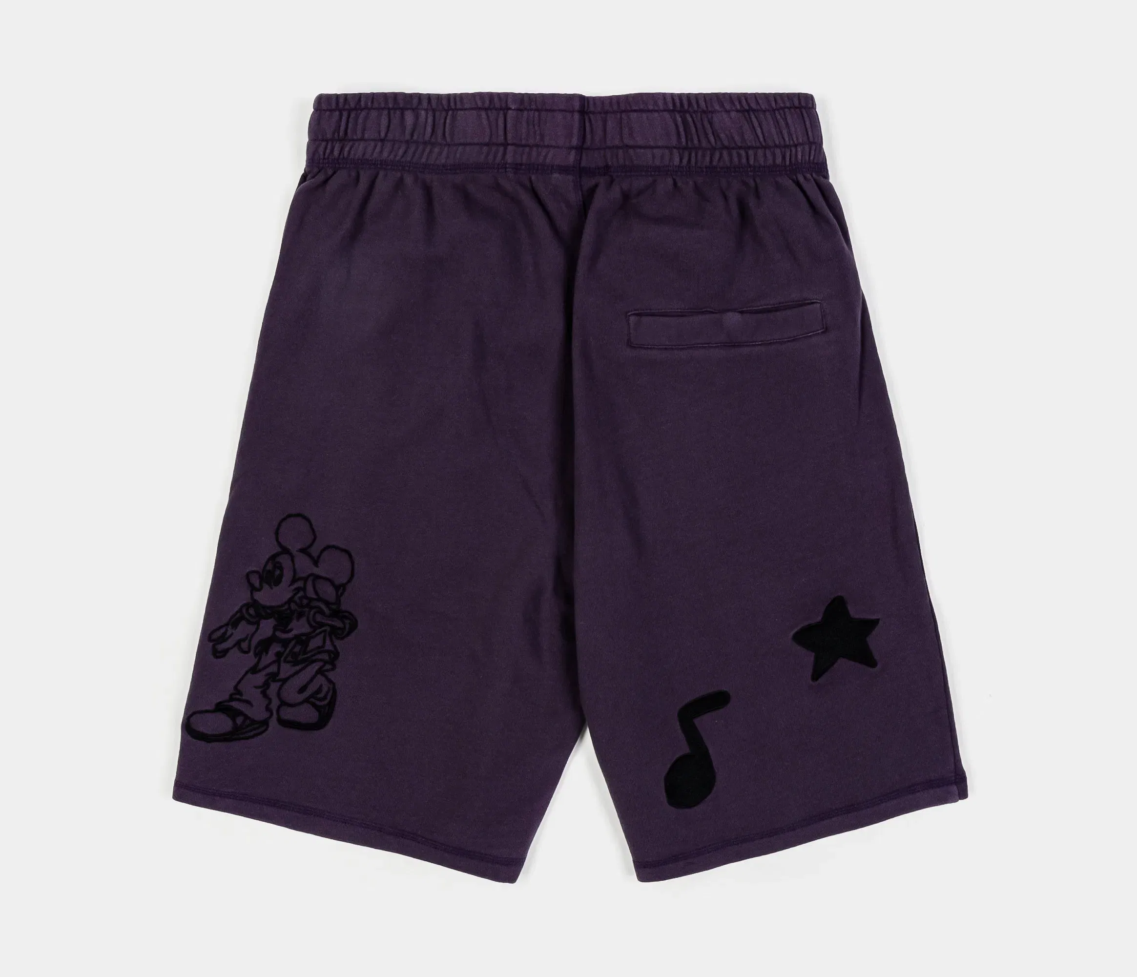 MICKEY X SP Disney Mickey Mouse Real Life By Shoe Palace Fleece Mens Shorts (Purple/Black)