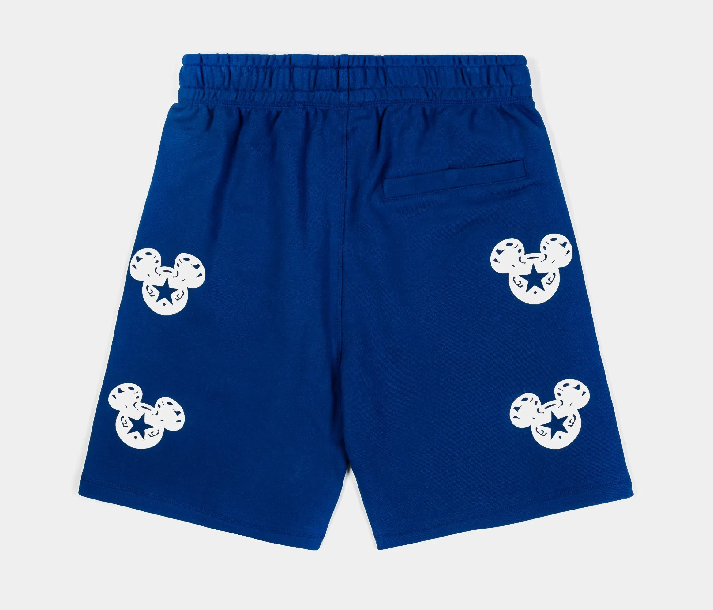 MICKEY X SP Disney Mickey Mouse Real Life By Shoe Palace Star Long Fleece Mens Shorts (Blue/White)