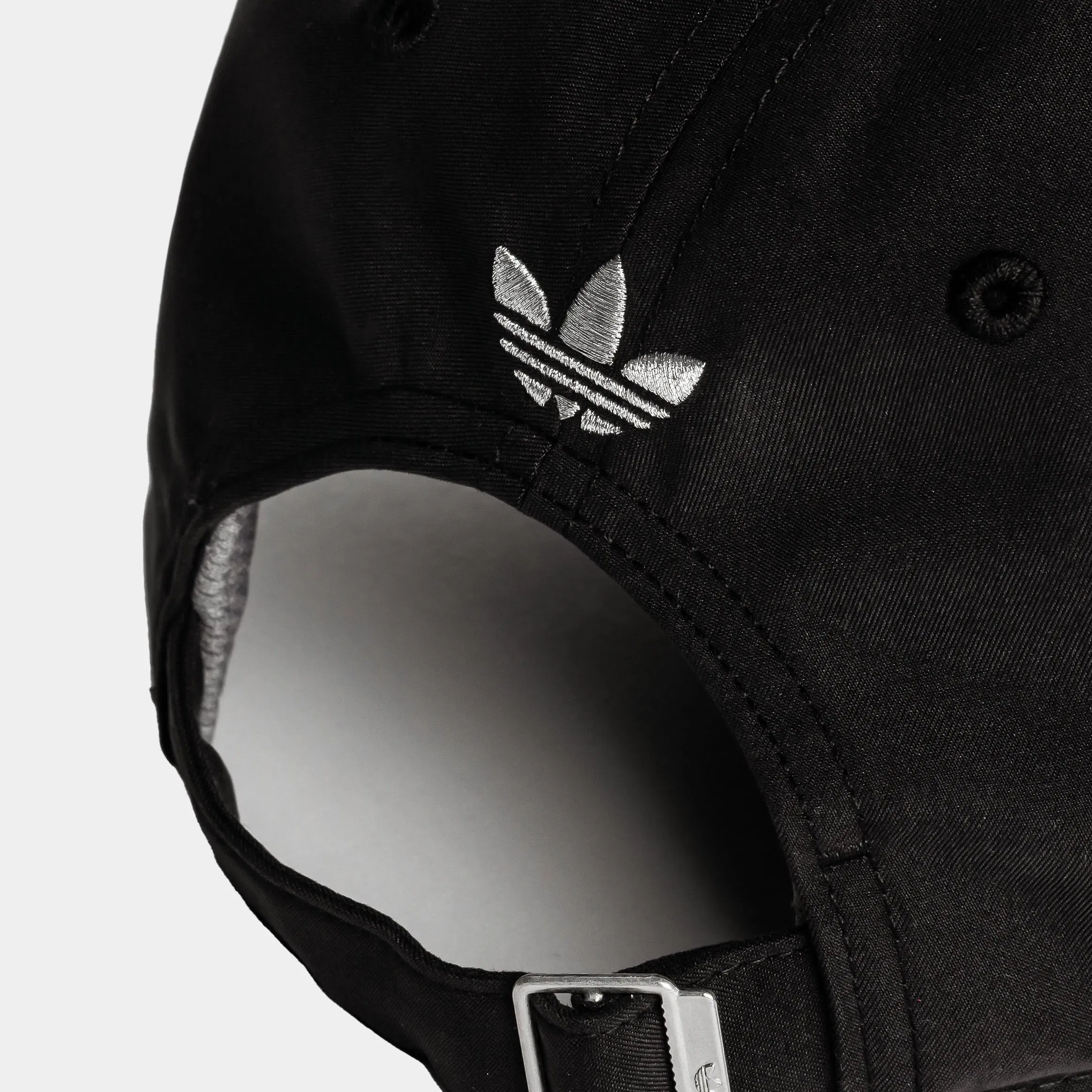 adidas Rhinestone Trefoil Baseball Cap Womens Hat (Black/Multicolor)