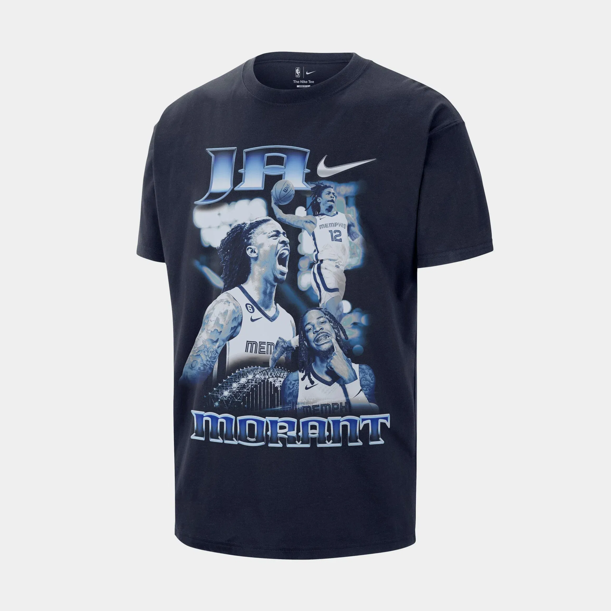 Nike Ja Morant NBA Mens Short Sleeve Shirt (College Navy)