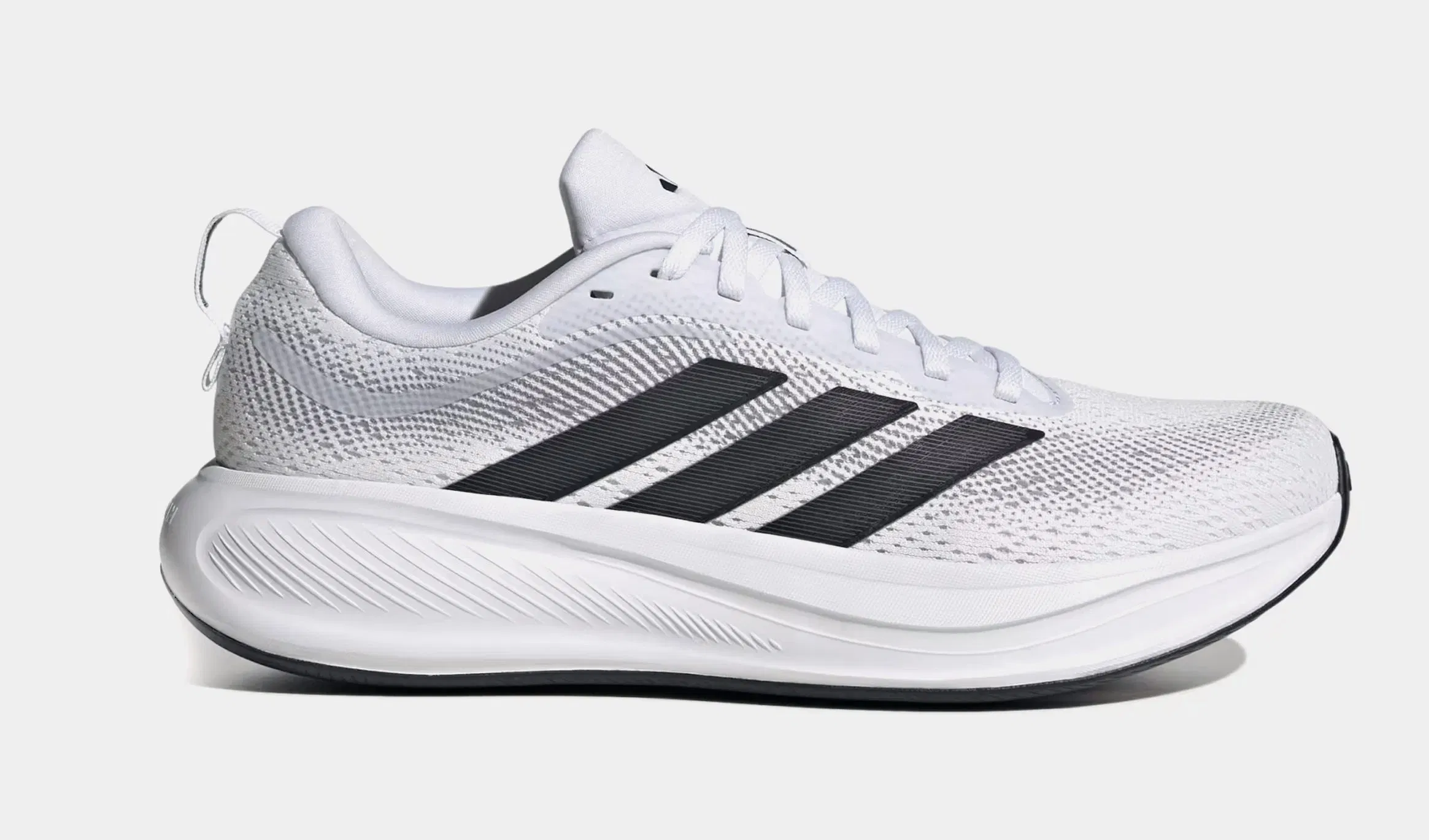 adidas Response Pace Mens Running Shoes (Cloud White/Core Black/Grey Three)