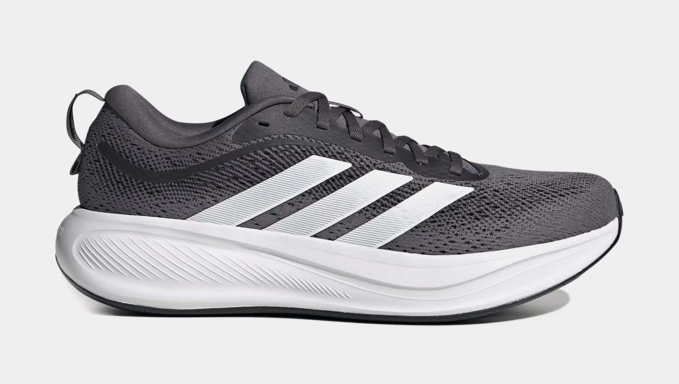 adidas Response Pace Mens Running Shoes (Core Black/Cloud White/Matte Silver)