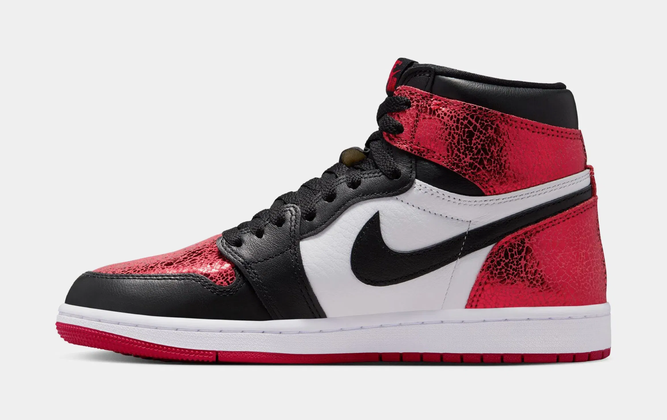 Air Jordan 1 Retro High OG Ruby Womens Lifestyle Shoes (Varsity Red/Black/White)