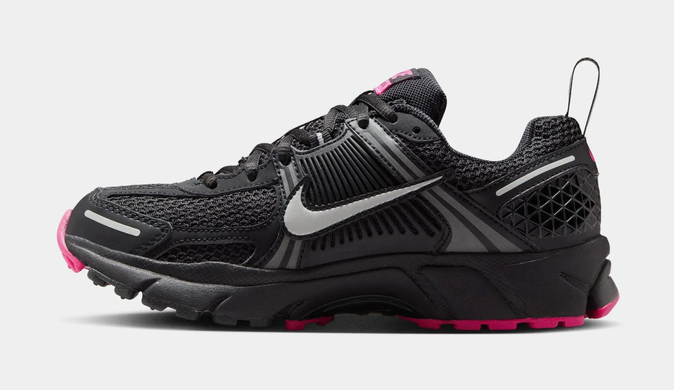 Nike Zoom Vomero 5 Grade School Running Shoes (Black/Metallic PLatinm/Anthracite)