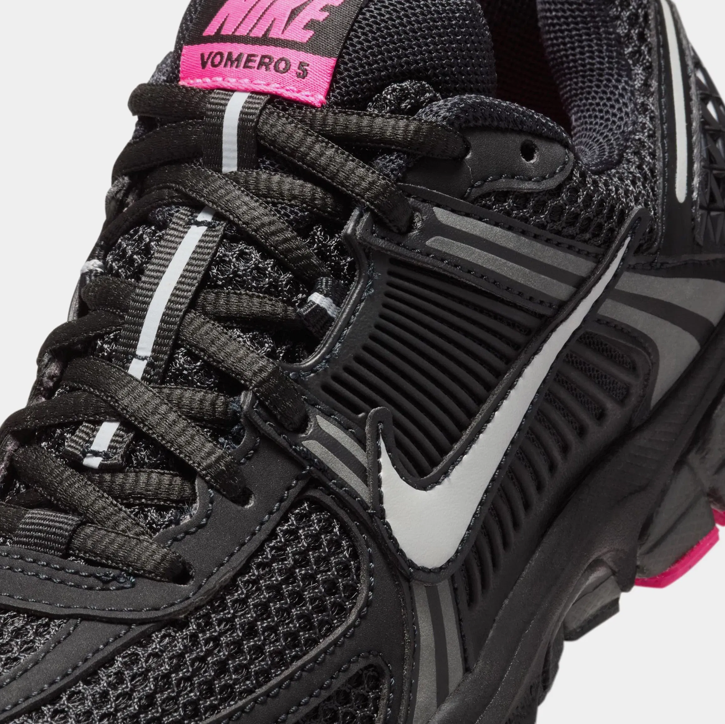 Nike Zoom Vomero 5 Grade School Running Shoes (Black/Metallic PLatinm/Anthracite)