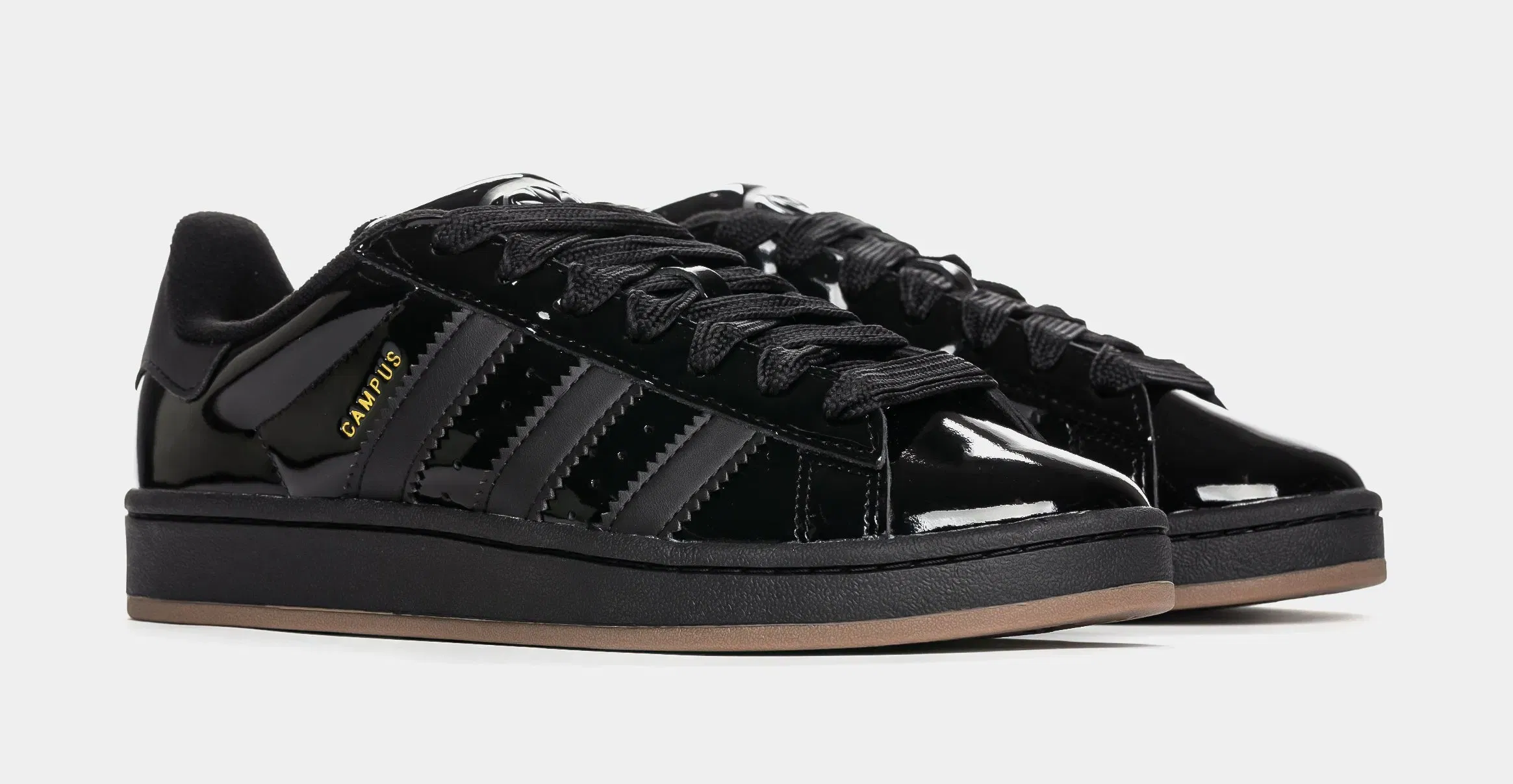 adidas Campus 00s Patent Leather Mens Lifestyle Shoes (Core Black/Core Black)