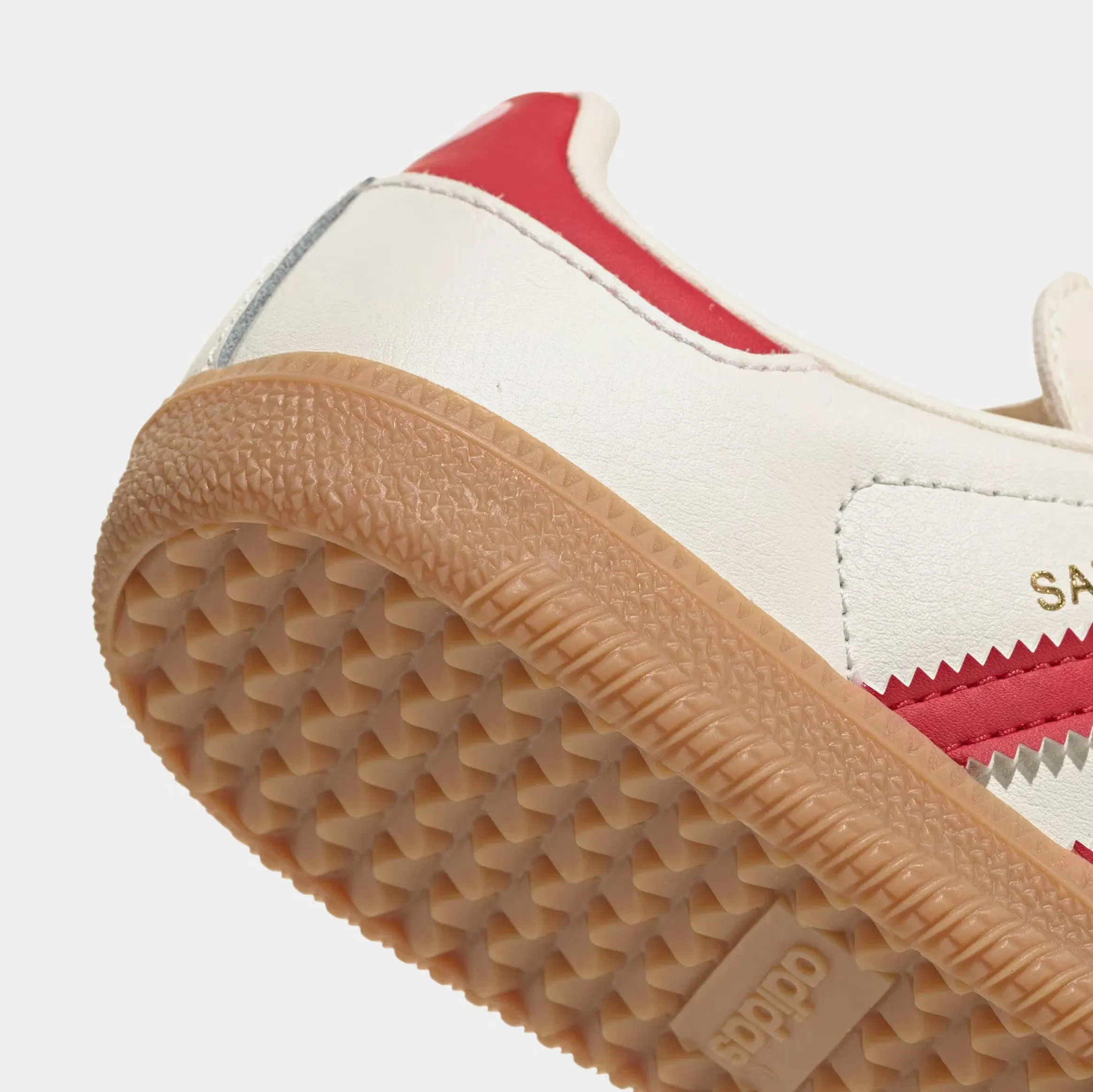 adidas Samba OG Valentines Day Preschool Lifestyle Shoes (Cream White/Better Scarlet/Gum)