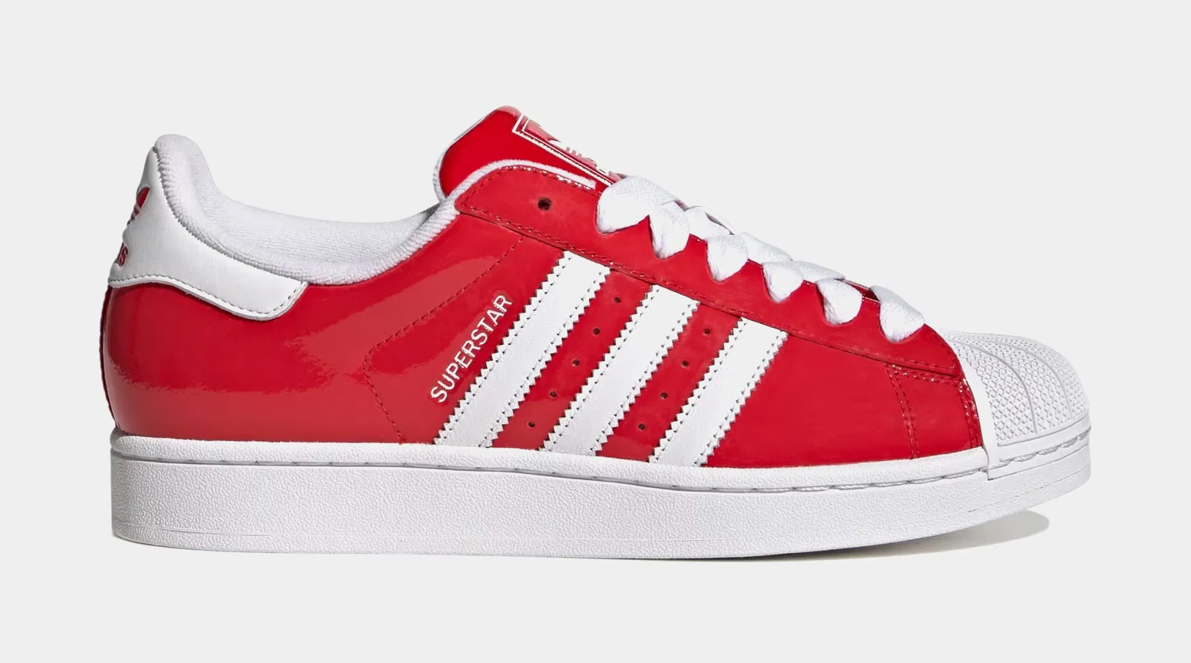 adidas Superstar II Mens Lifestyle Shoes (Better Scarlet/White/Better Scarlet)