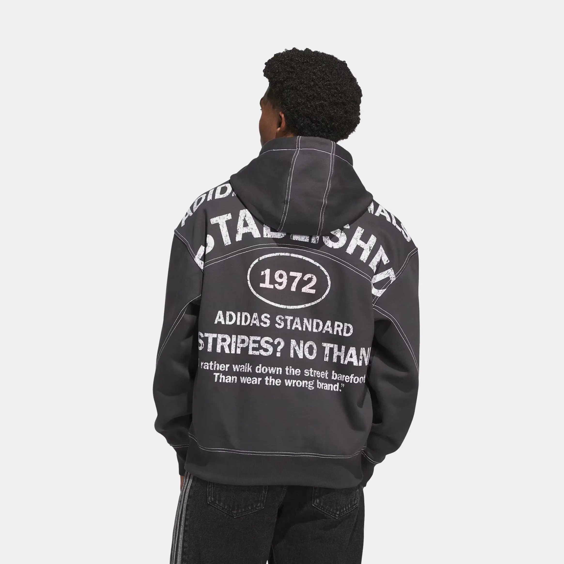 adidas Originals Shoemaker Graphic Mens Hoodie (Utility Black)