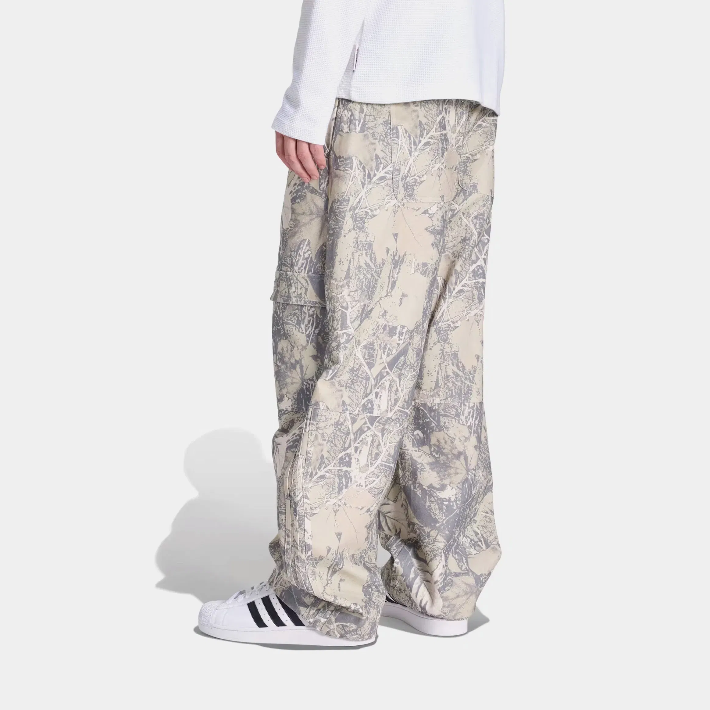 adidas Originals Canvas Cargo Work Mens Pant (Grey/Green)