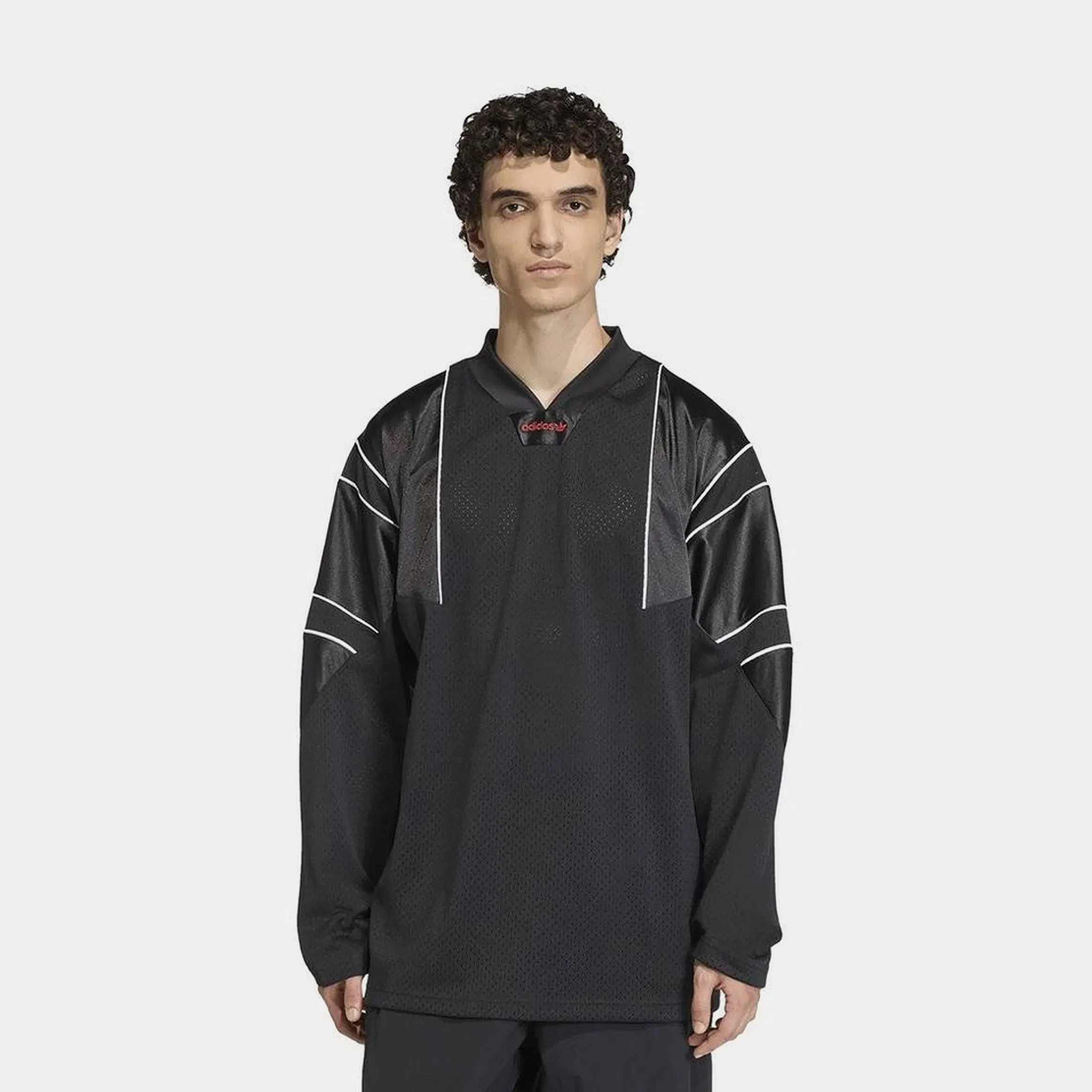 adidas Long Sleeve Mens Jersey (Black)