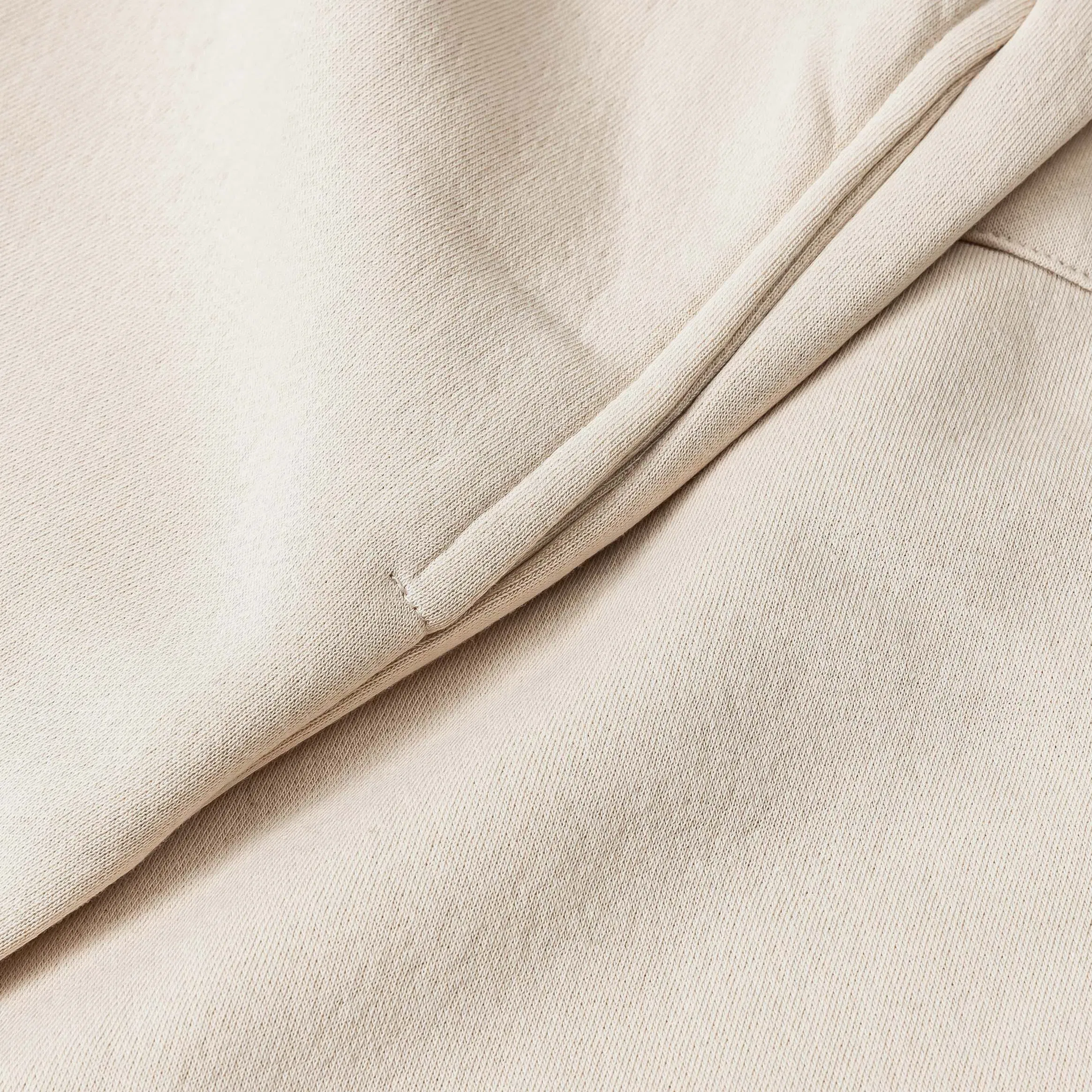 MAISON ARTICLE Wide Leg Fleece Mens Pants (Stone)