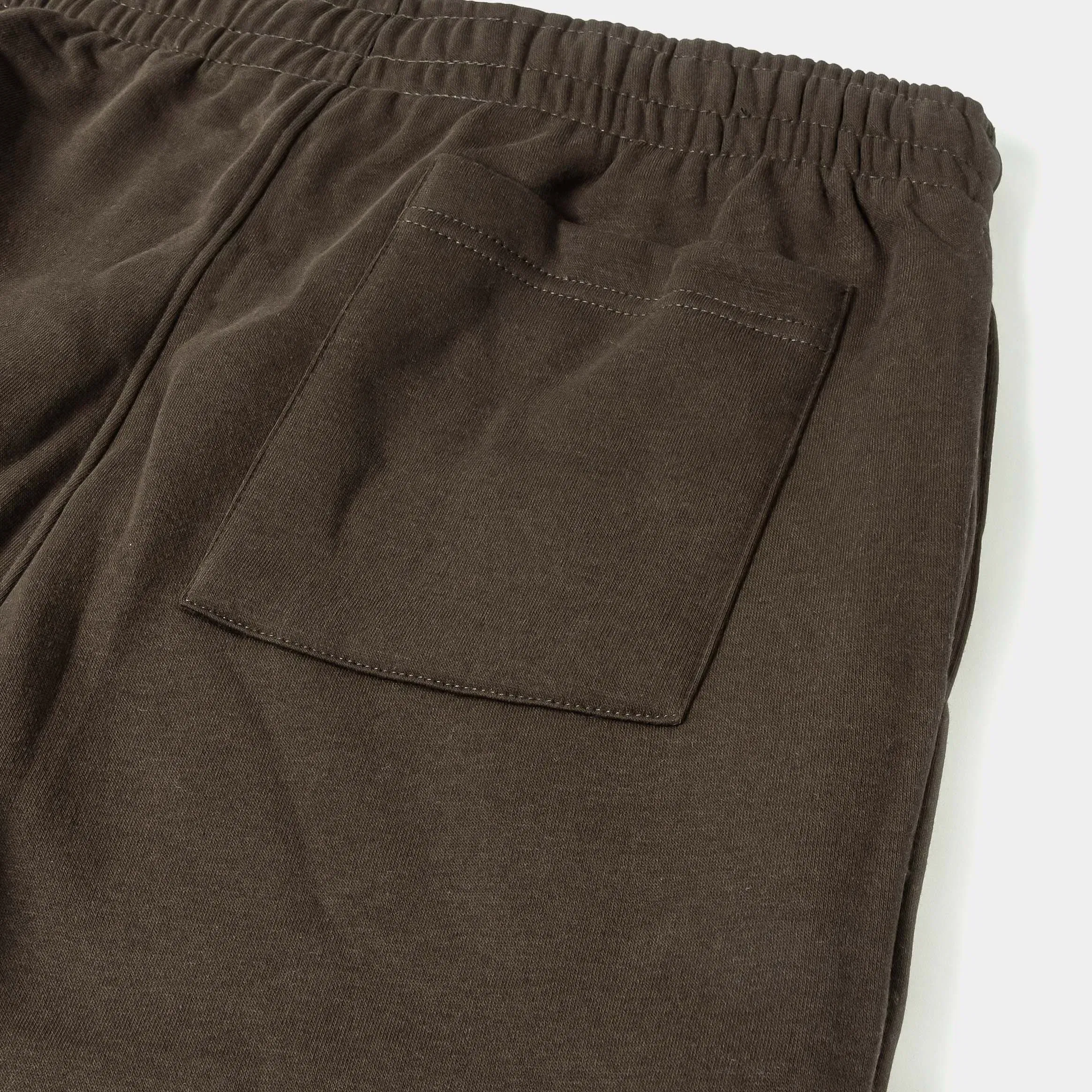 MAISON ARTICLE Wide Leg Fleece Mens Pants (Olive)
