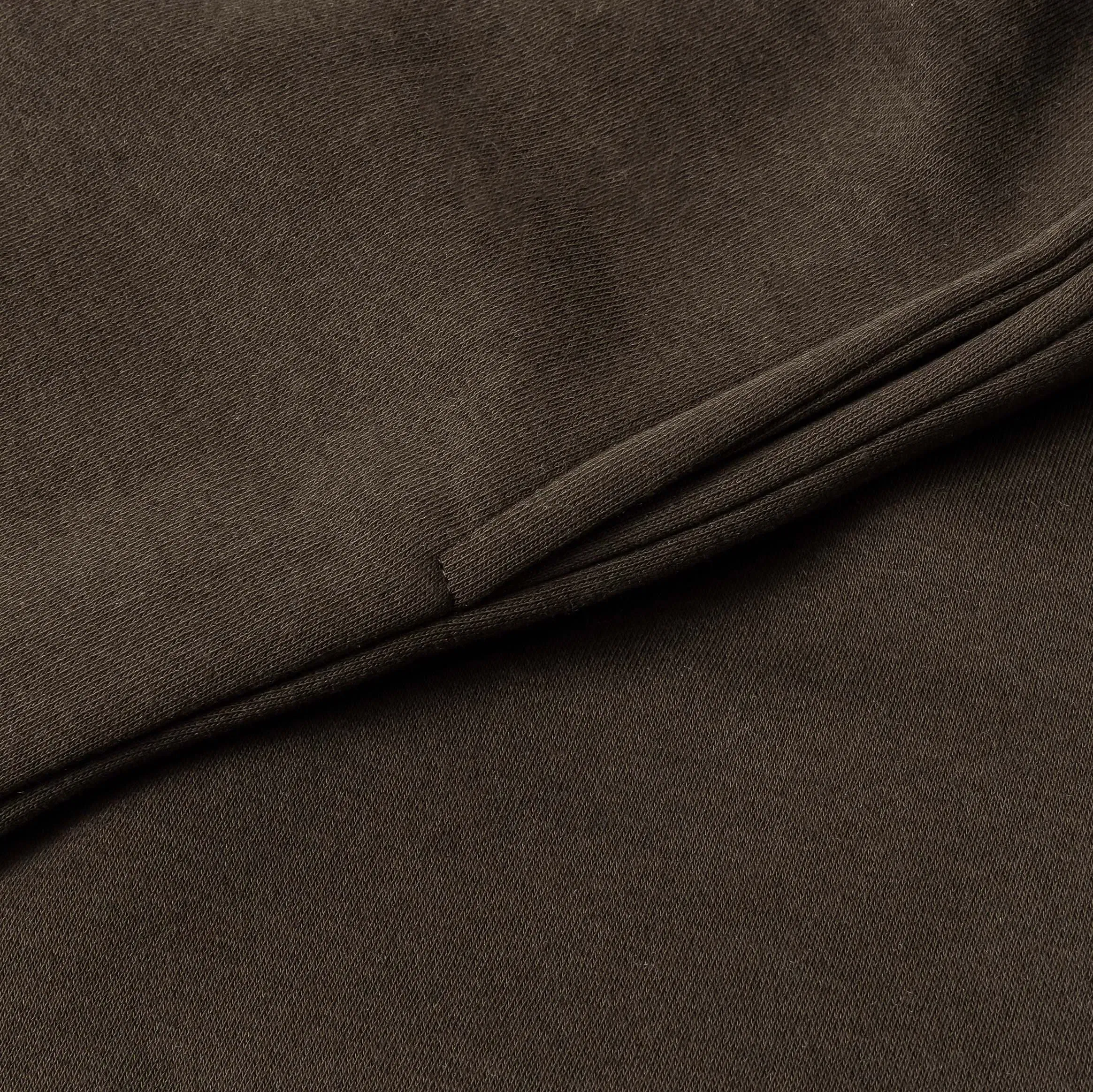 MAISON ARTICLE Wide Leg Fleece Mens Pants (Olive)