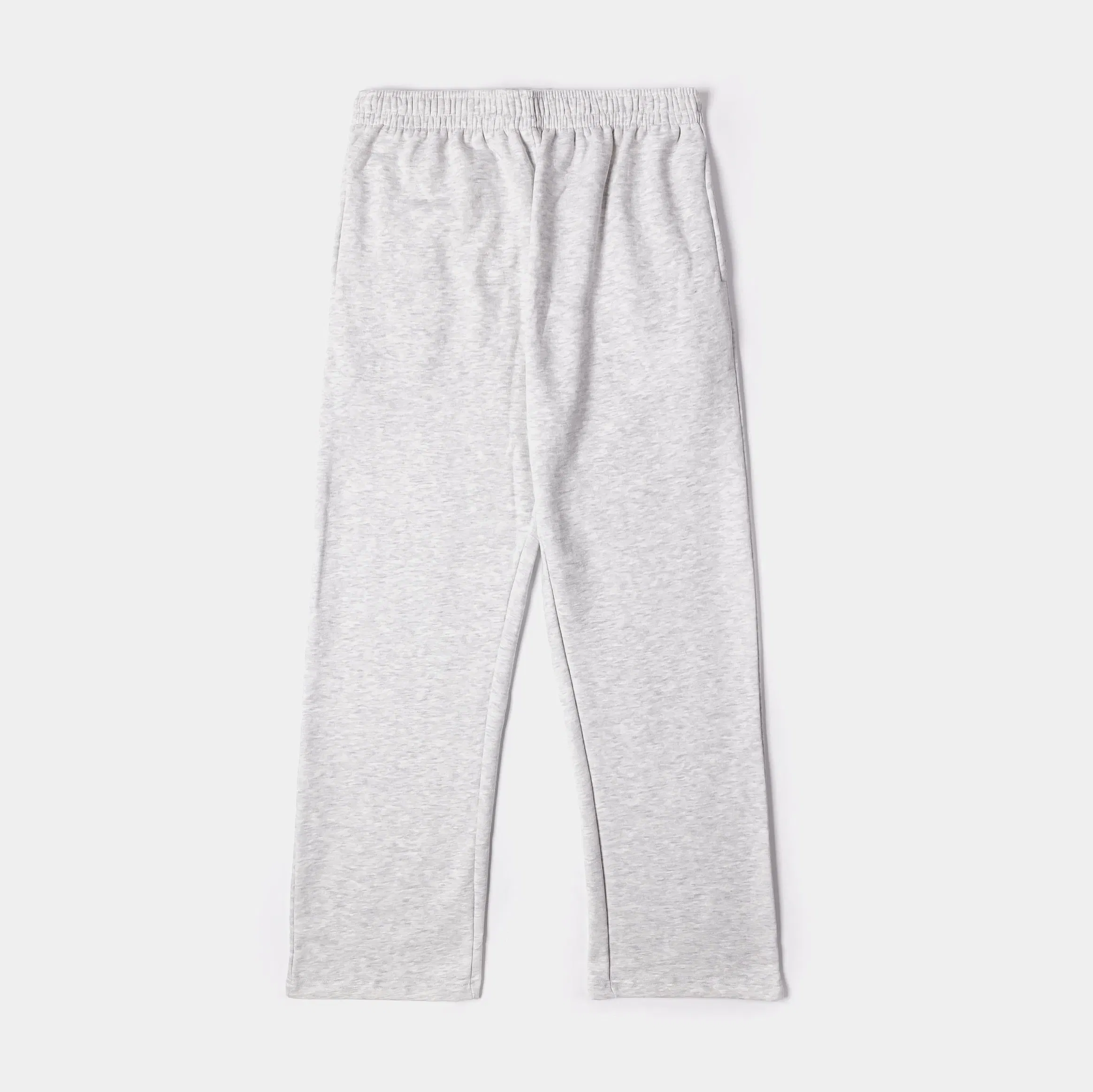 MAISON ARTICLE Wide Leg Fleece Mens Pants (Light Grey)