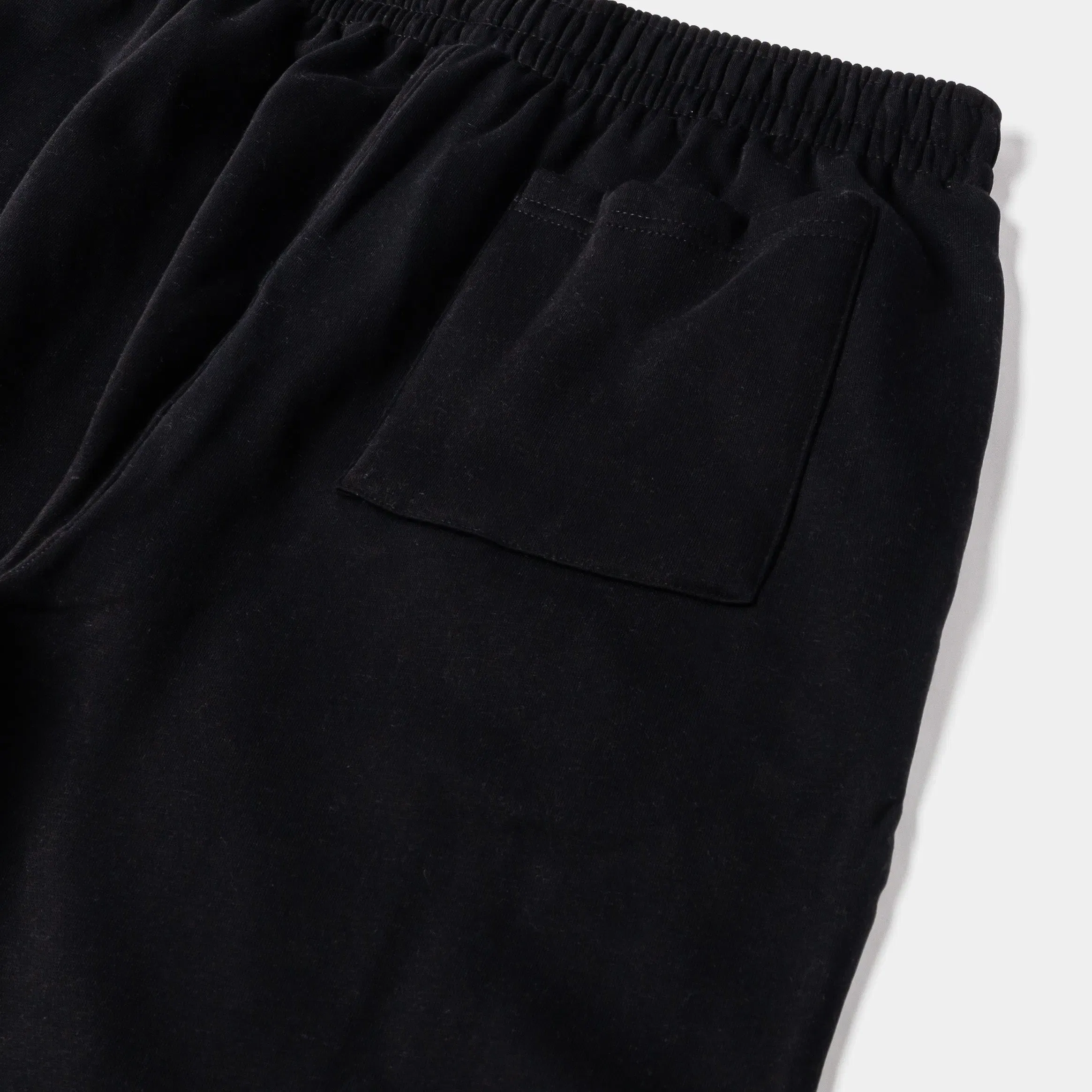 MAISON ARTICLE Wide Leg Fleece Mens Pants (Black)