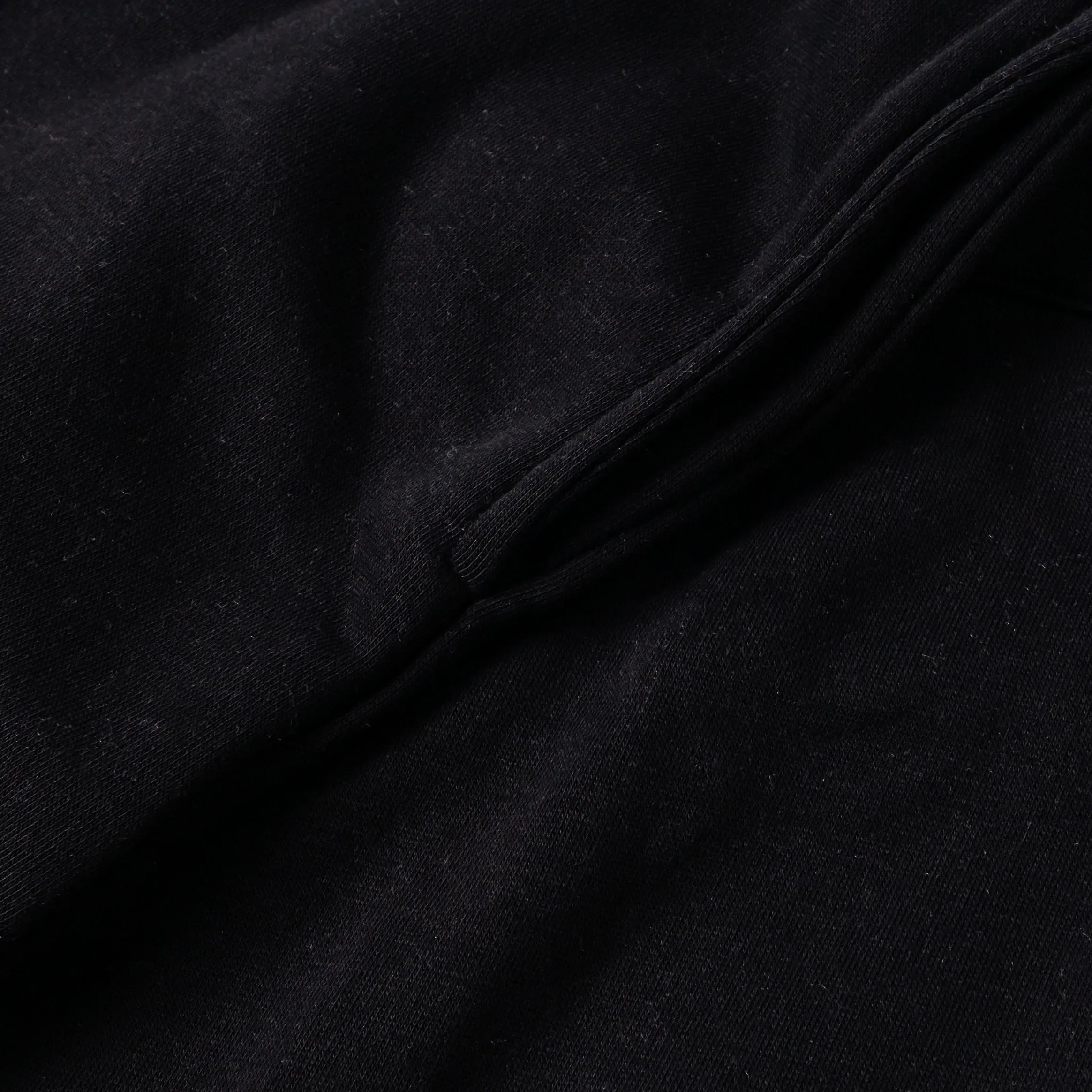 MAISON ARTICLE Wide Leg Fleece Mens Pants (Black)