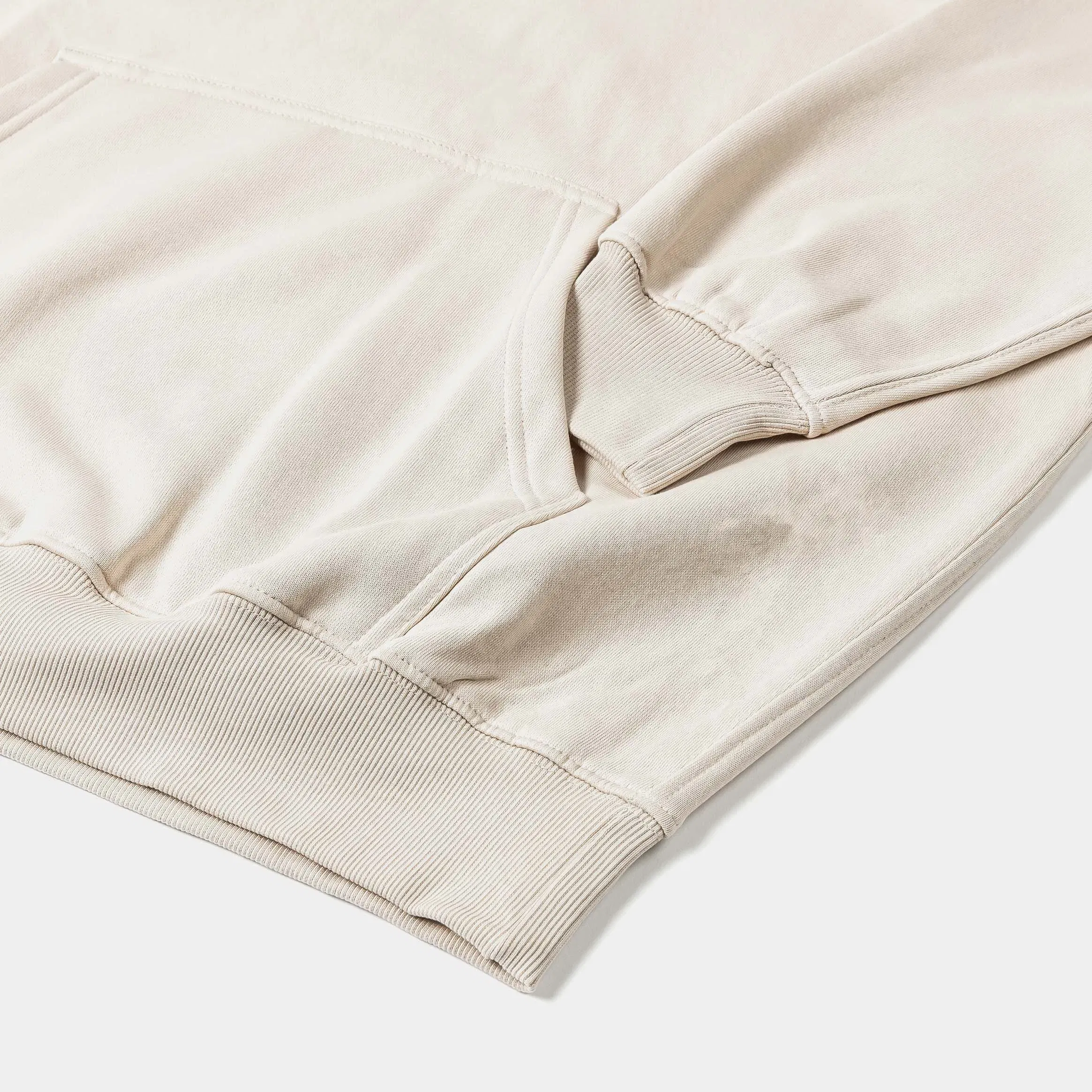 MAISON ARTICLE Pullover Fleece Mens Hoodie (Stone)
