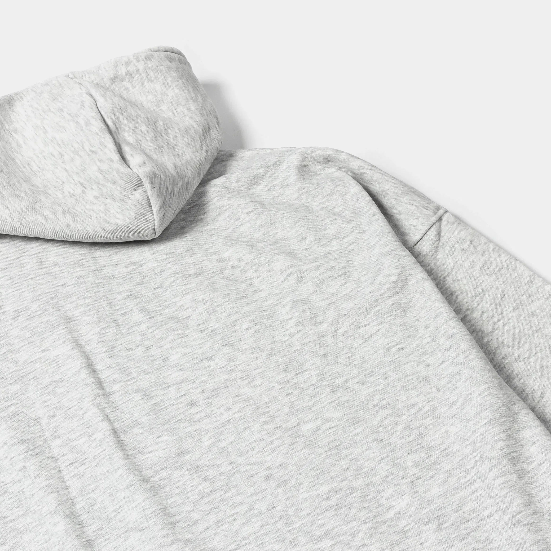 MAISON ARTICLE Pullover Fleece Mens Hoodie (Light Grey)