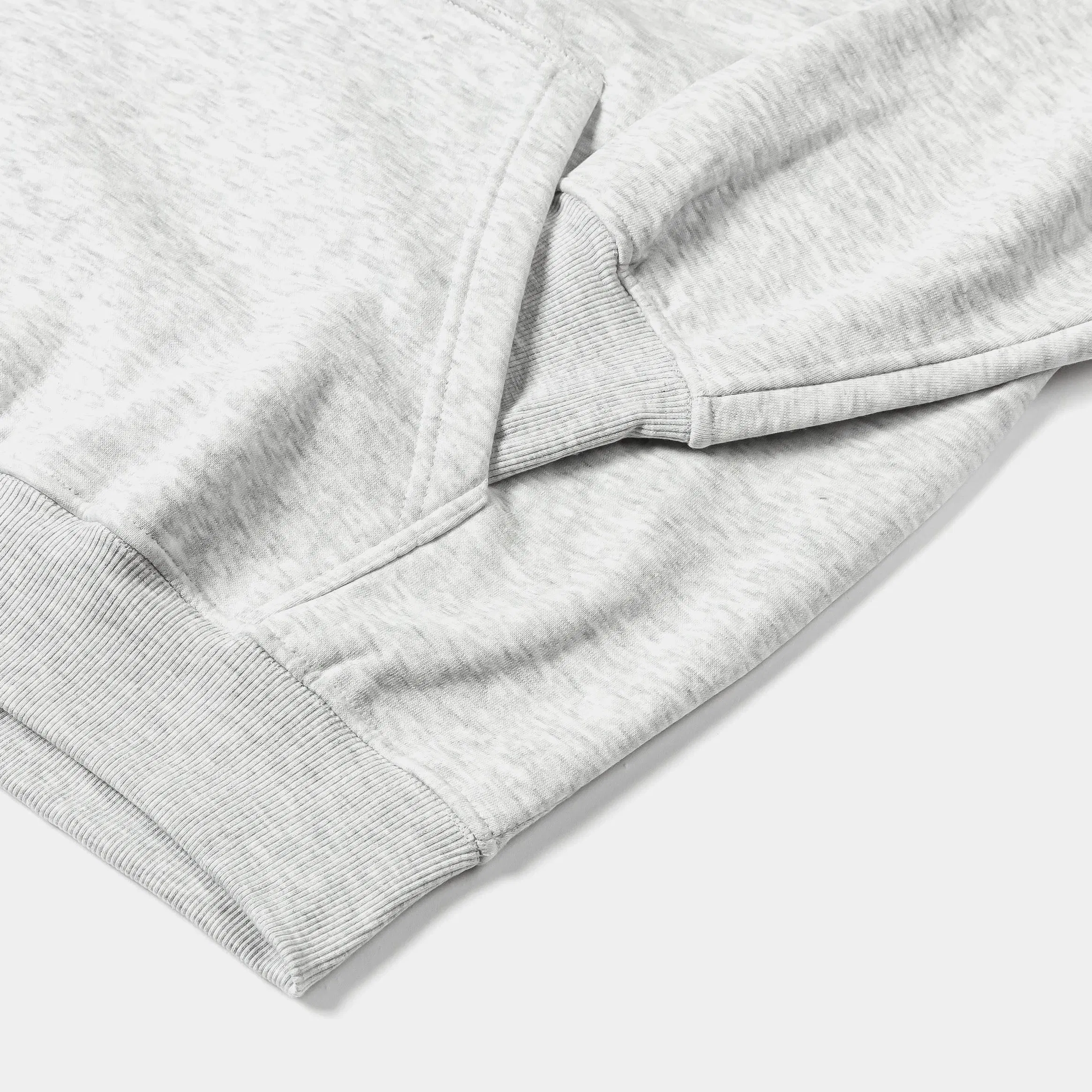MAISON ARTICLE Pullover Fleece Mens Hoodie (Light Grey)