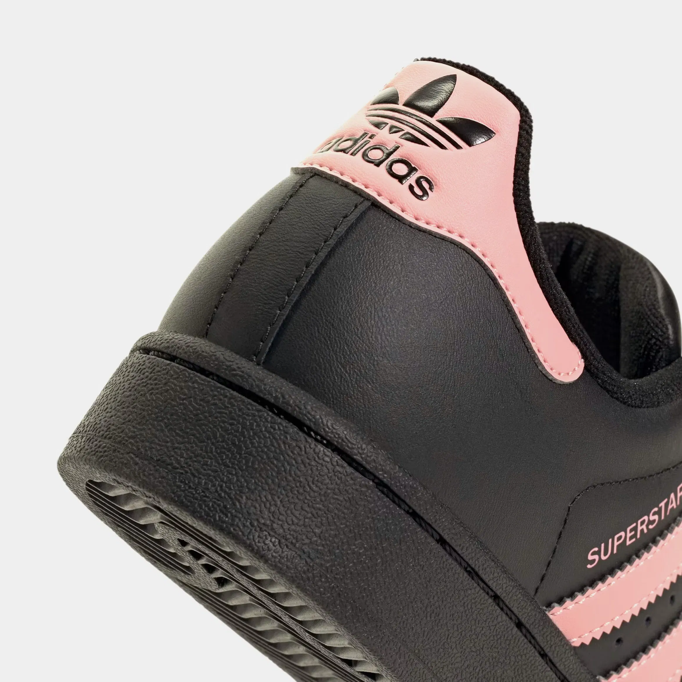 adidas Superstar II Grade School Lifestyle Shoes (Black/Pink/Black)