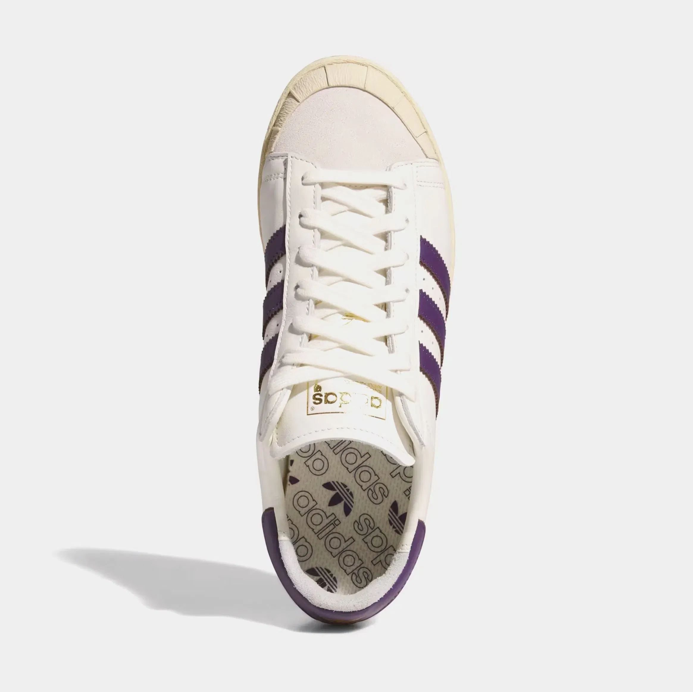 adidas Jabbar Lo Trainers Mens Lifestyle Shoes (Off White/Violet/Warm Vanilla)