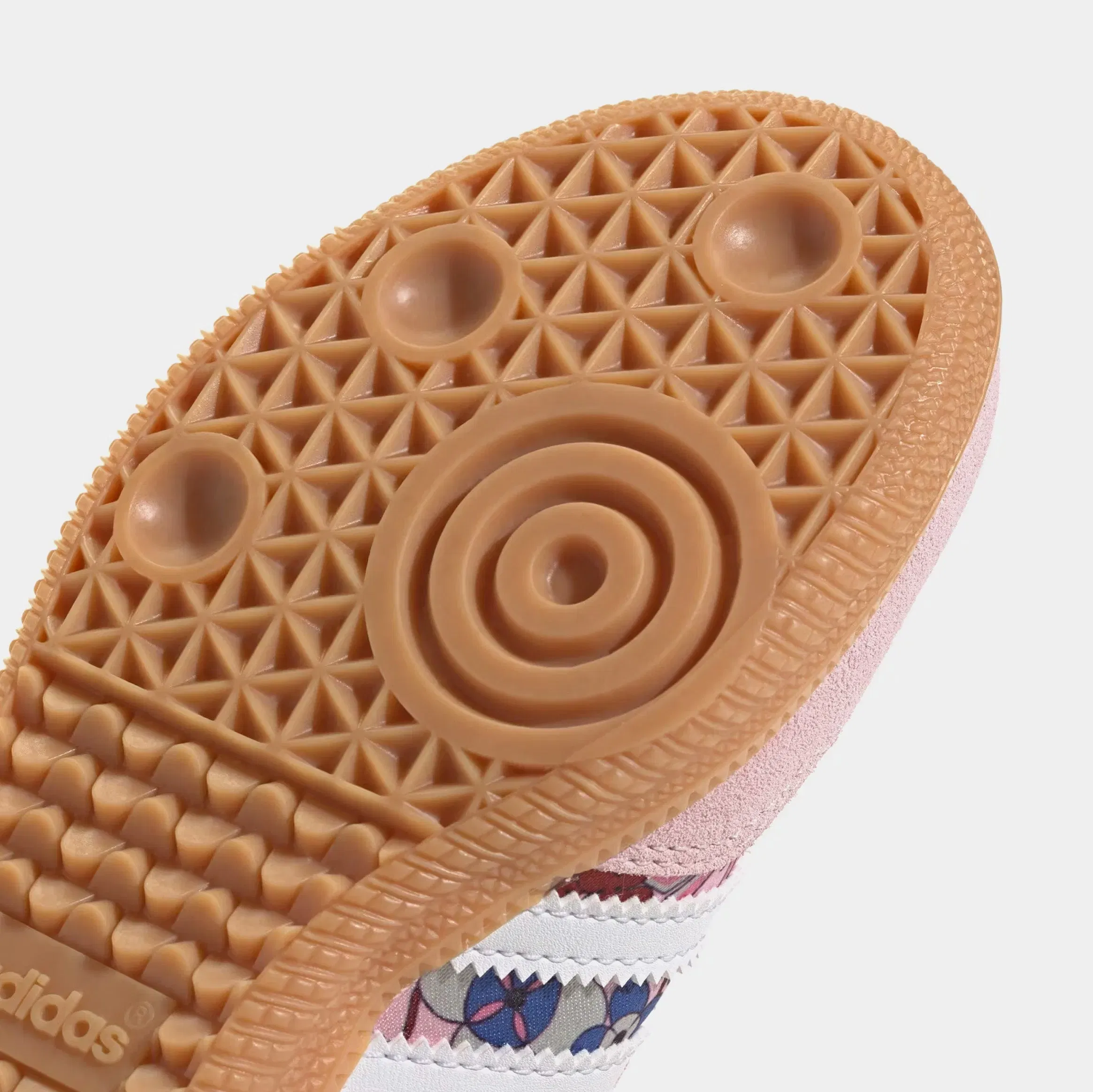 adidas Liberty London Samba OG Comfort Closure Elastic Lace Preschool Lifestyle Shoes (Clear Pink/Cloud White/Gum)