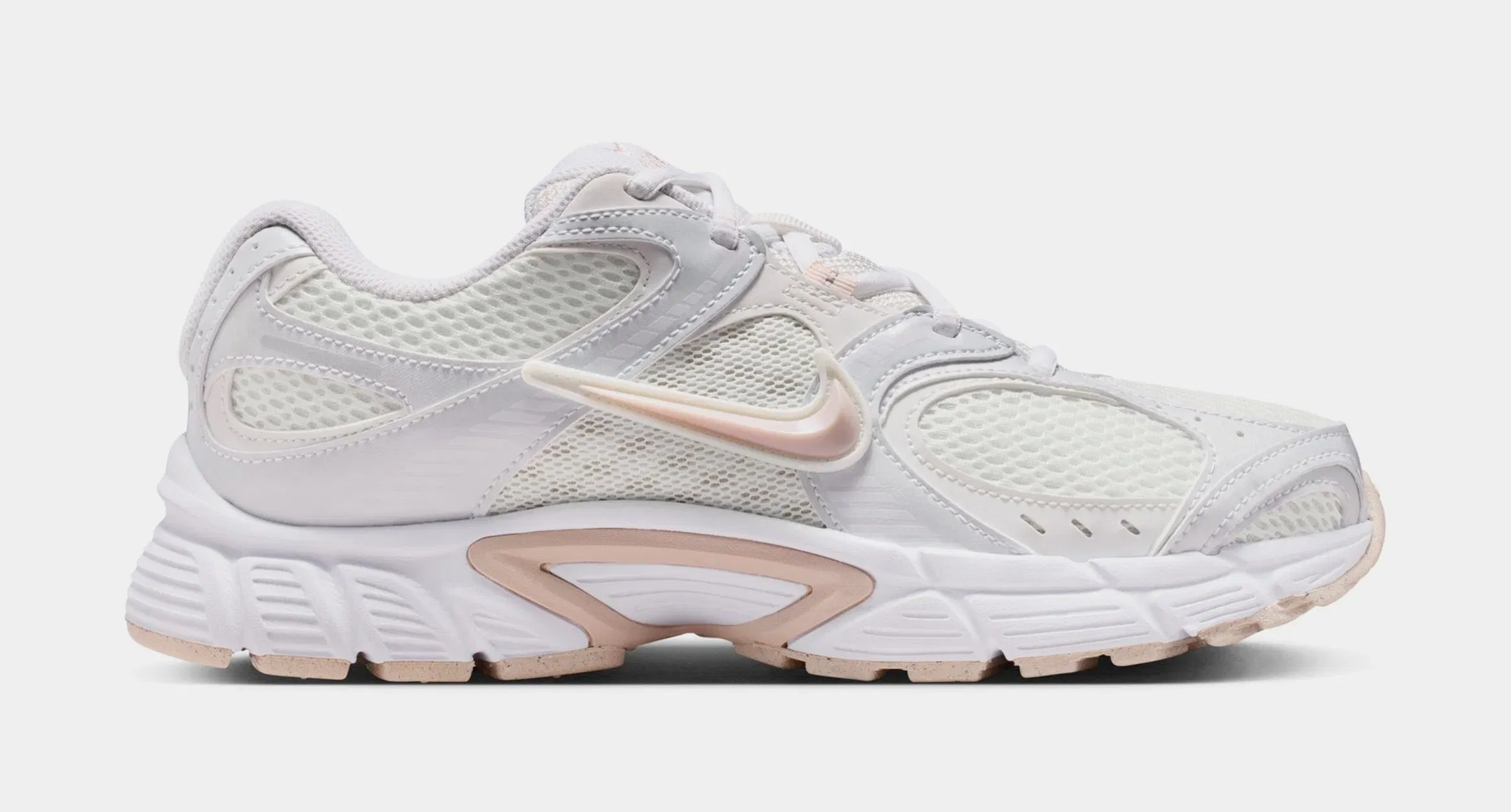 Nike V5 RNR Reflective Accents Womens Running Shoes (Summit White/Silt Red/White/Vast Grey)