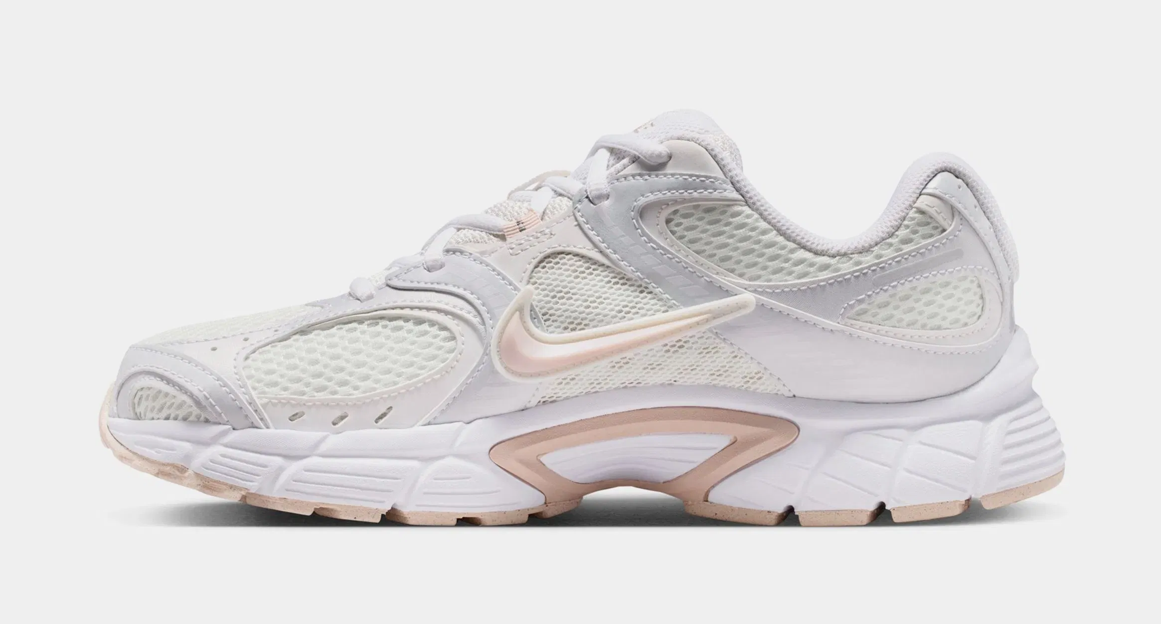 Nike V5 RNR Reflective Accents Womens Running Shoes (Summit White/Silt Red/White/Vast Grey)