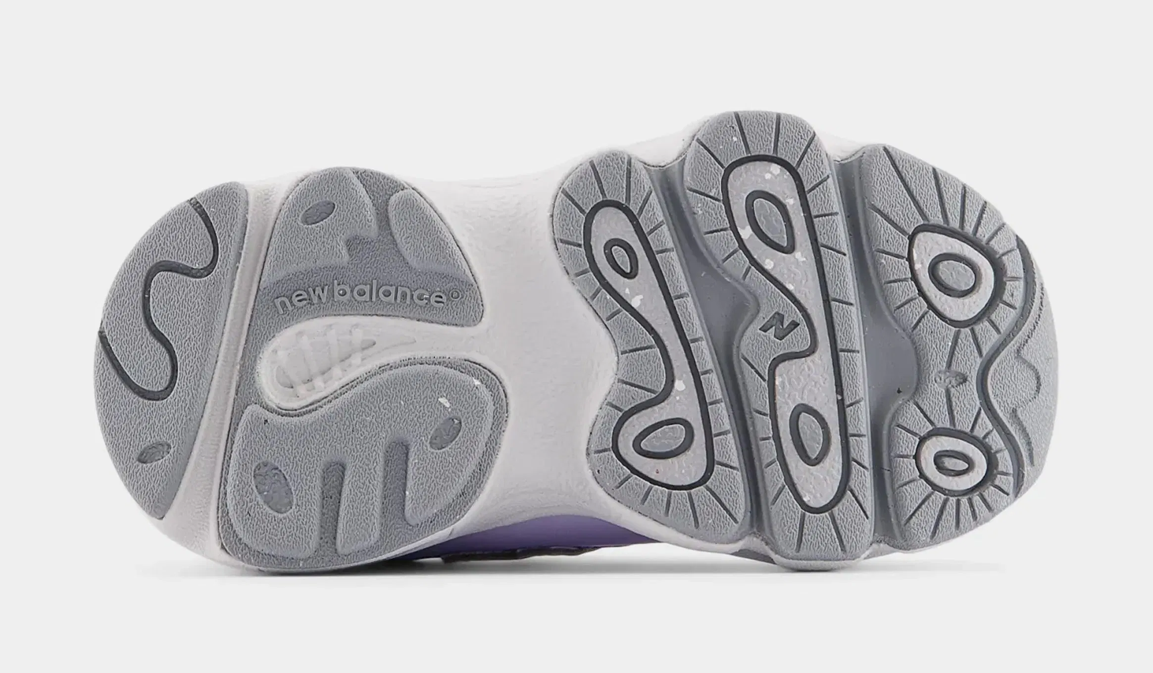 NEWBALANCE 1000 Bungee Lace Infant Toddler Running Shoes (Lavender/Light Silver)
