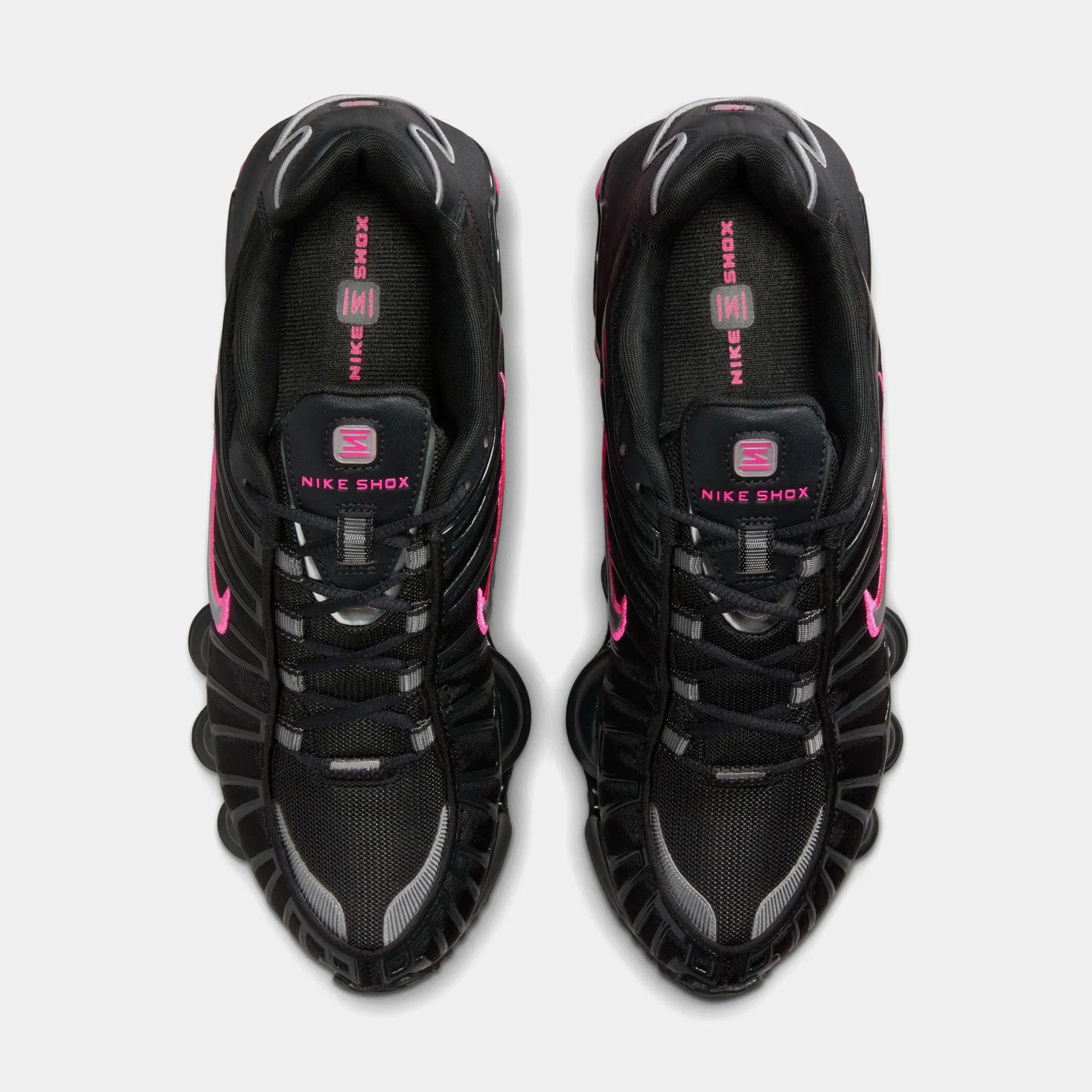 Nike Shox TL Womens Running Shoes (Off Noir/Hyper Pink/Metallic Silver)