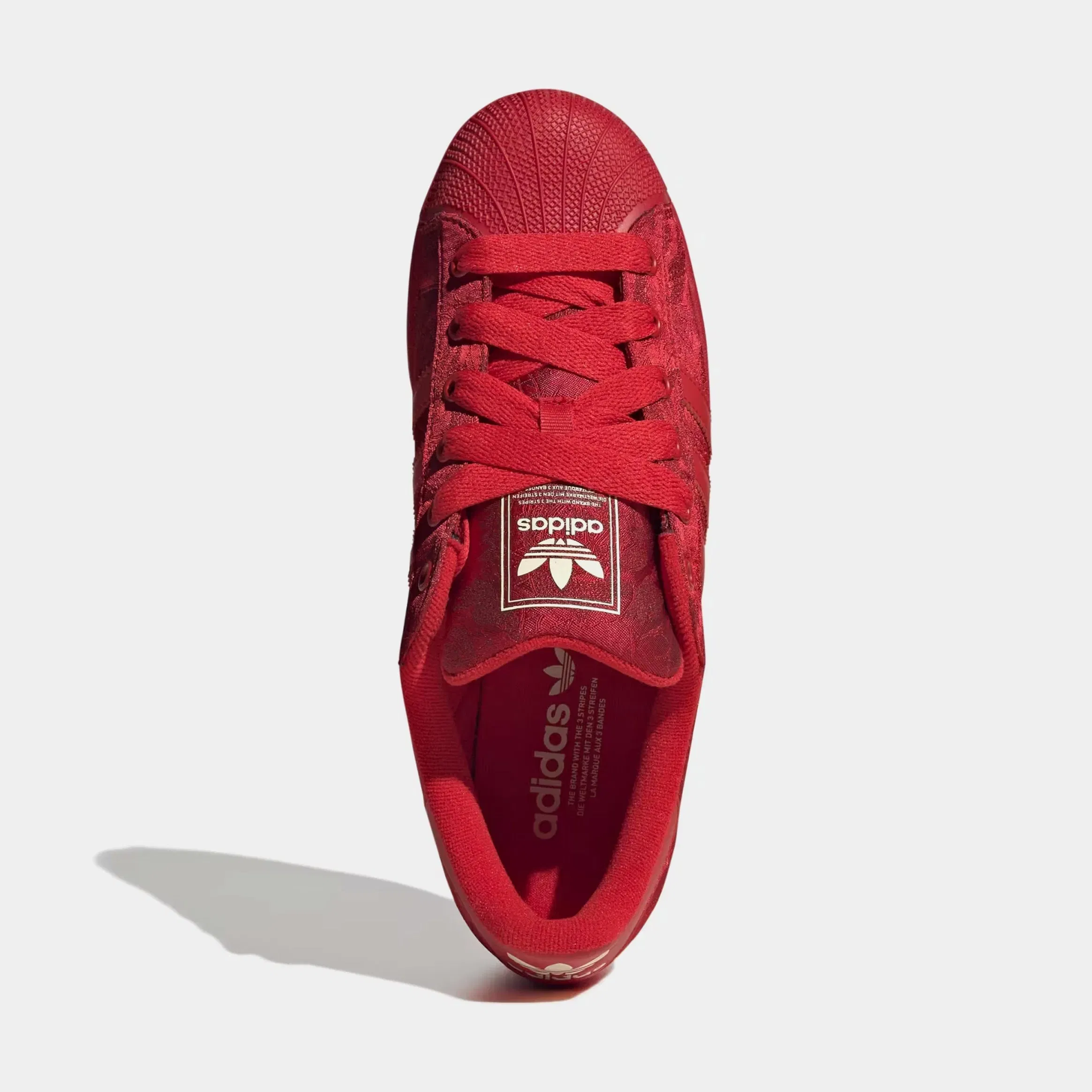 adidas Superstar II Mens Lifestyle Shoes (Better Scarlet/Better Scarlet/Wonder White)