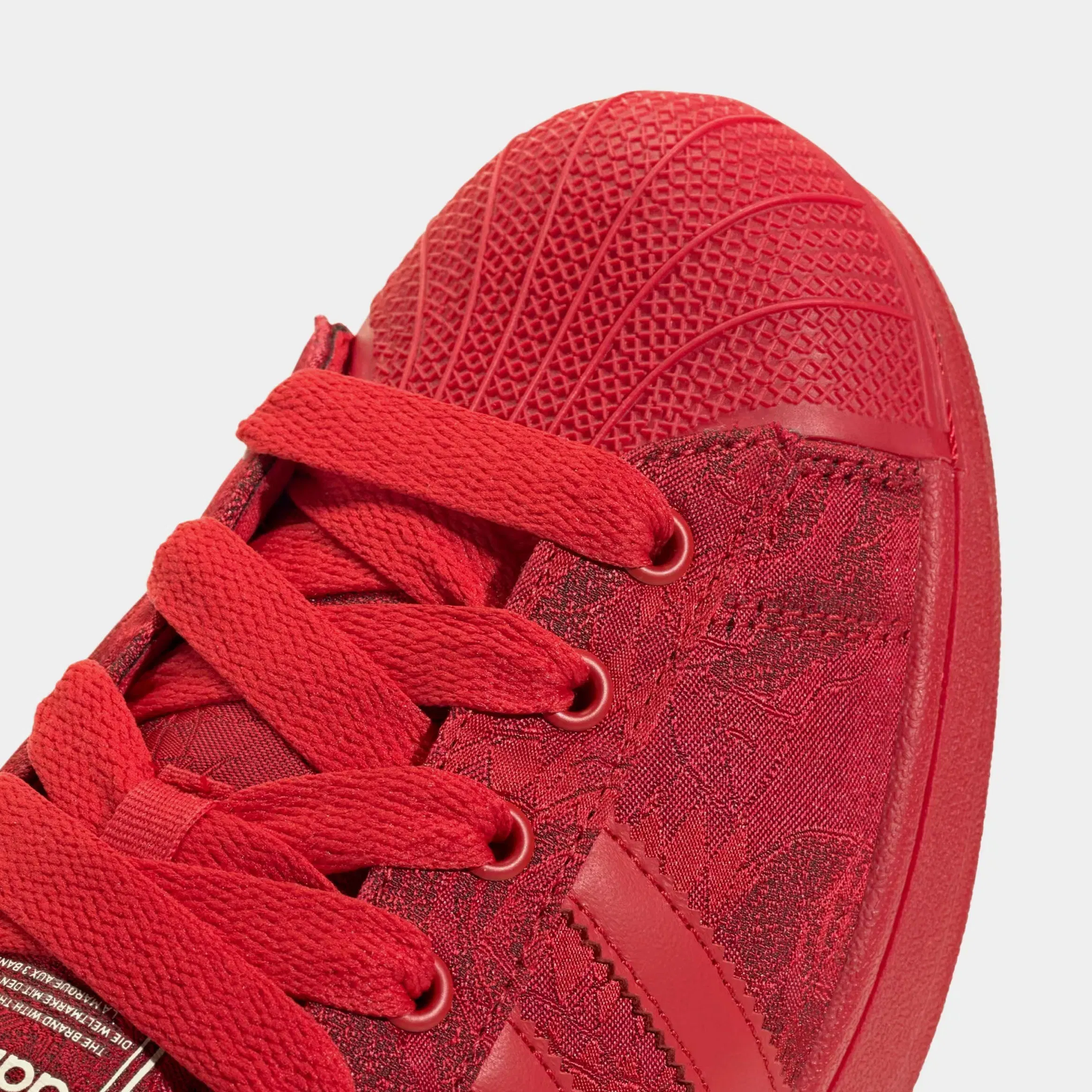 adidas Superstar II Mens Lifestyle Shoes (Better Scarlet/Better Scarlet/Wonder White)