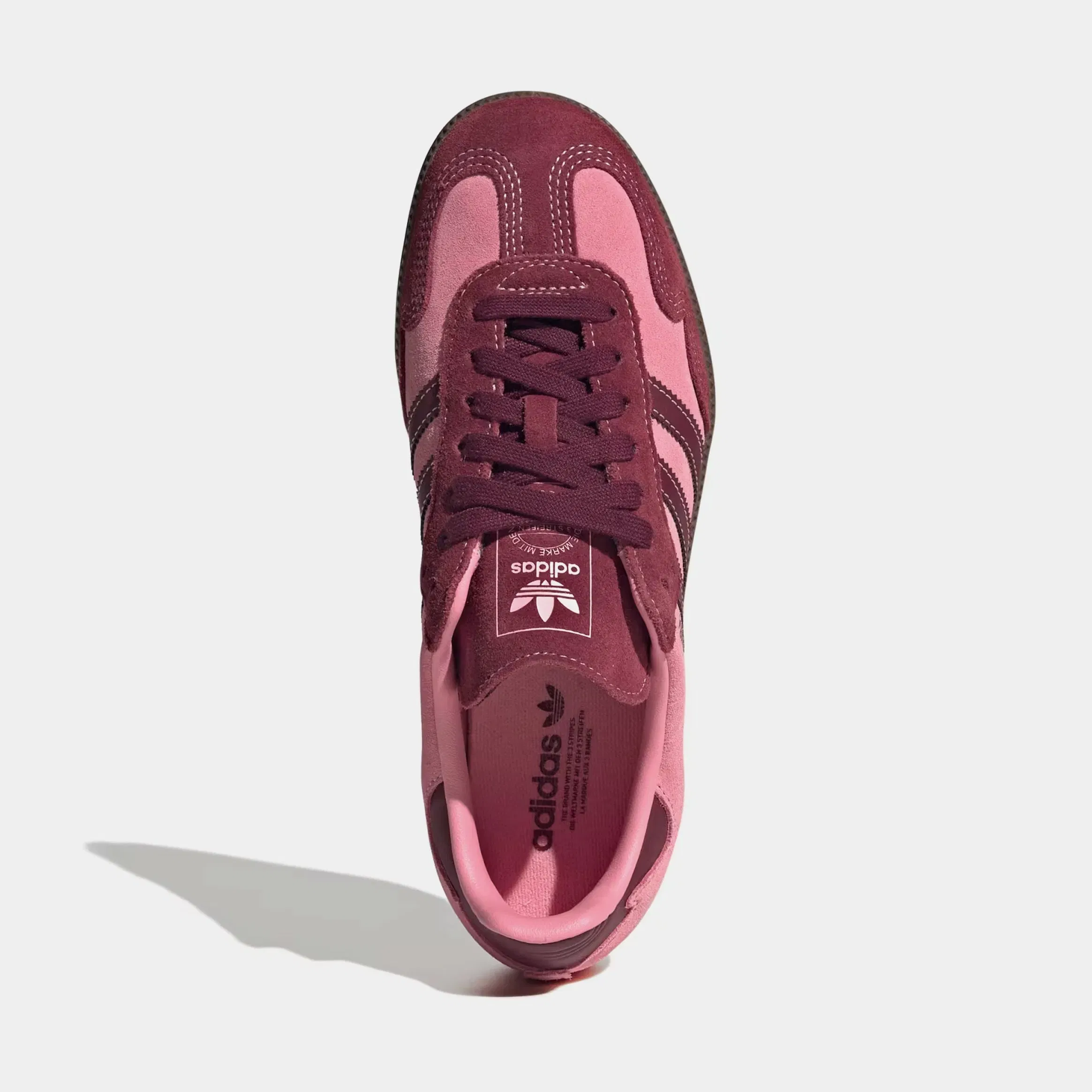 adidas Samba OG Valentines Day Suede Womens Lifestyle Shoes (Pink Spark/Shadow Red/Gum)