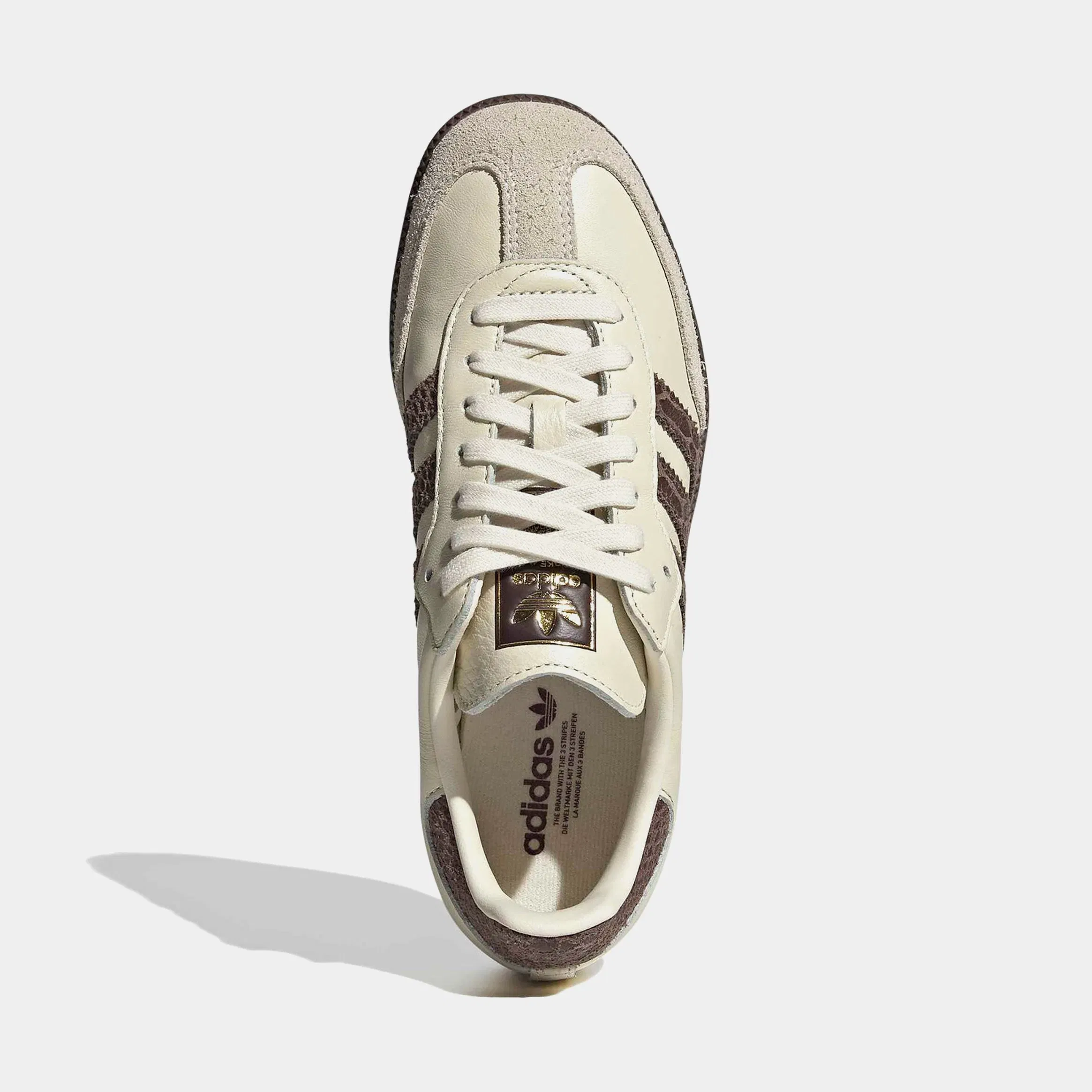 adidas Samba OG Womens Lifestyle Shoes (Cream White/Earth Strata/Maroon)