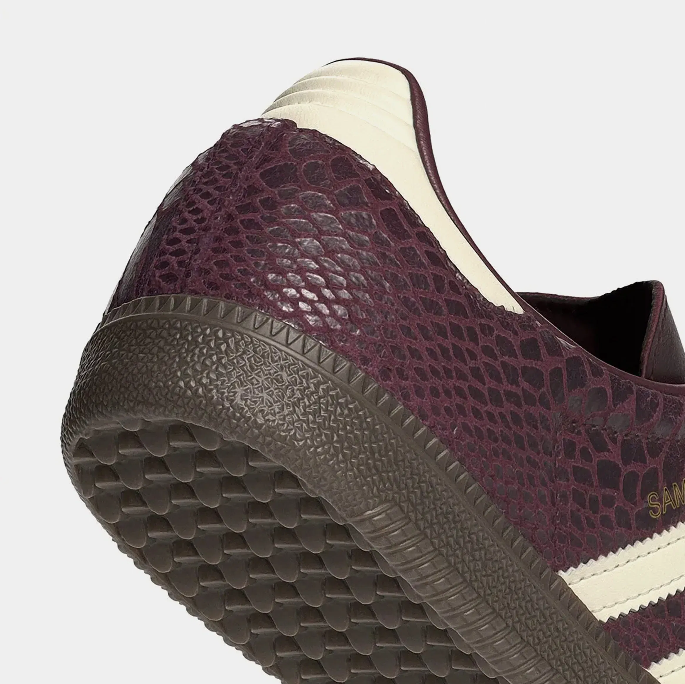 adidas Samba OG Snakeskin Womens Lifestyle Shoes (Maroon/Cream/White)