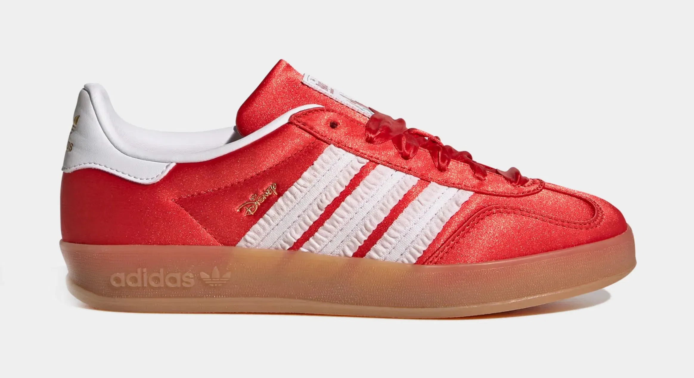 adidas Disney Gazelle Indoor Grade School Lifestyle Shoes (Red/White Cloud/Gum)