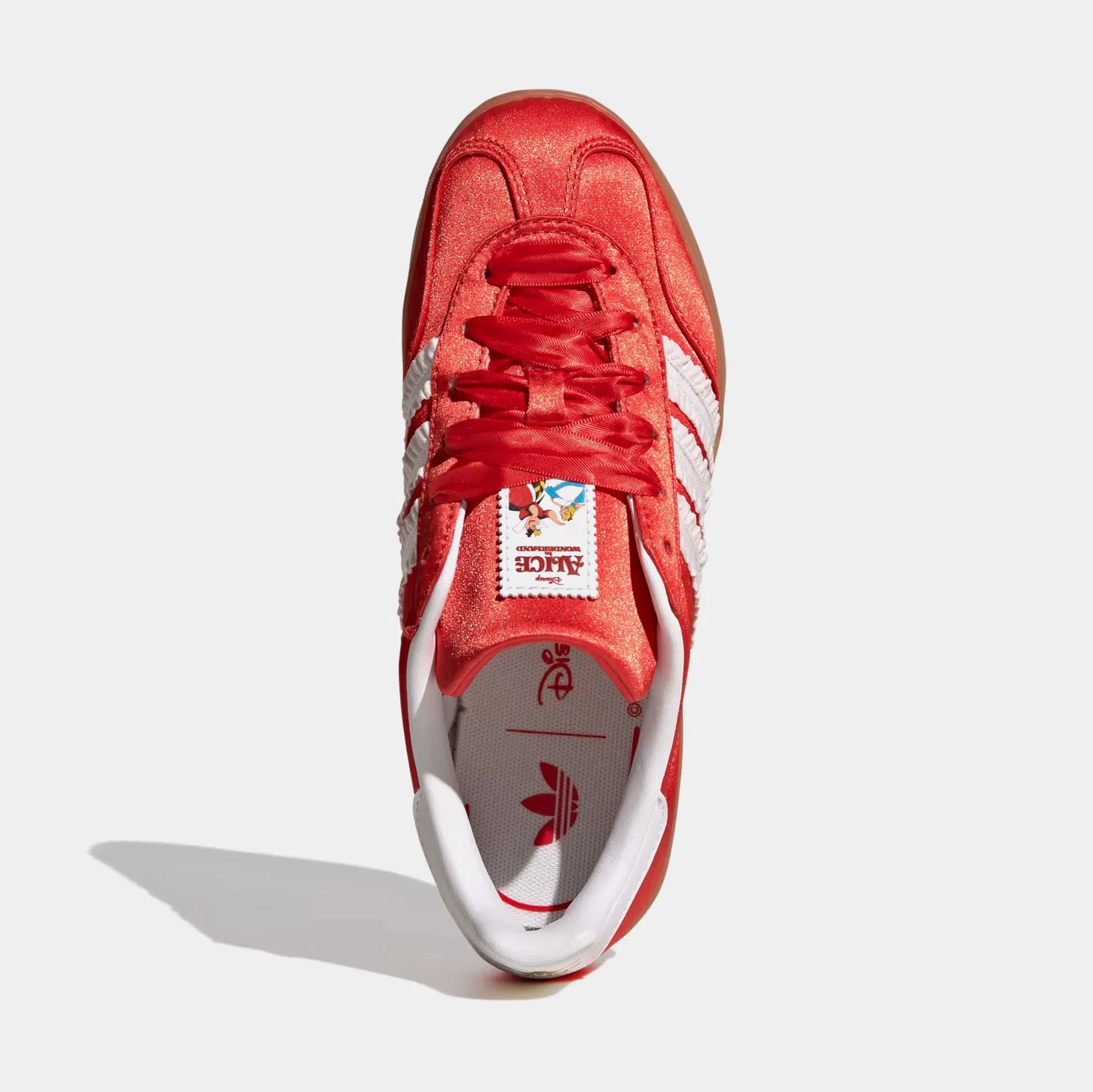 adidas Disney Gazelle Indoor Grade School Lifestyle Shoes (Red/White Cloud/Gum)