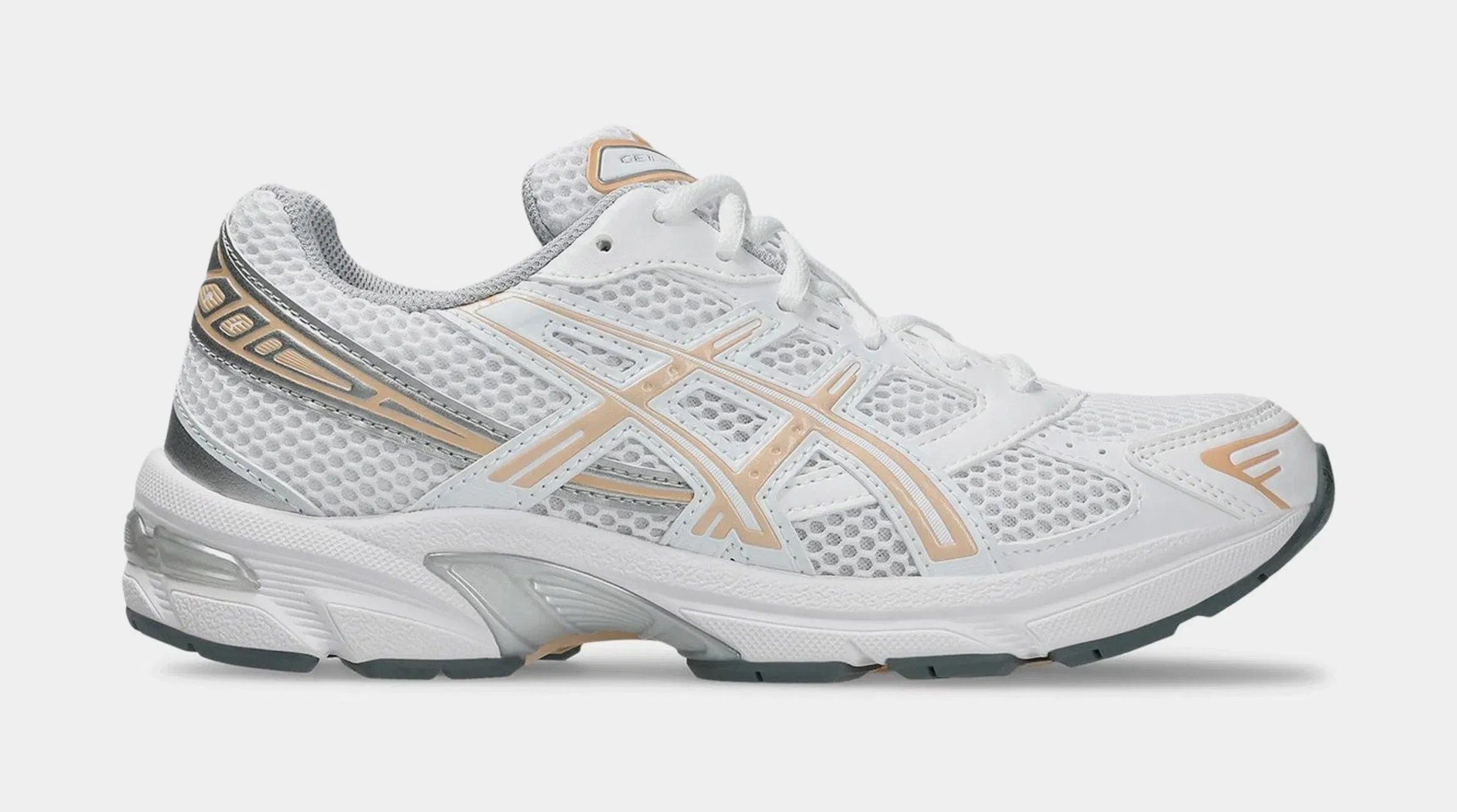 ASICS Gel 1130 Womens Running Shoes (White/Bisque)