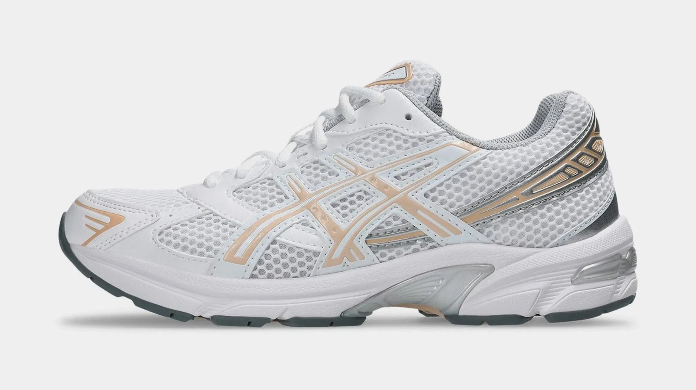 ASICS Gel 1130 Womens Running Shoes (White/Bisque)