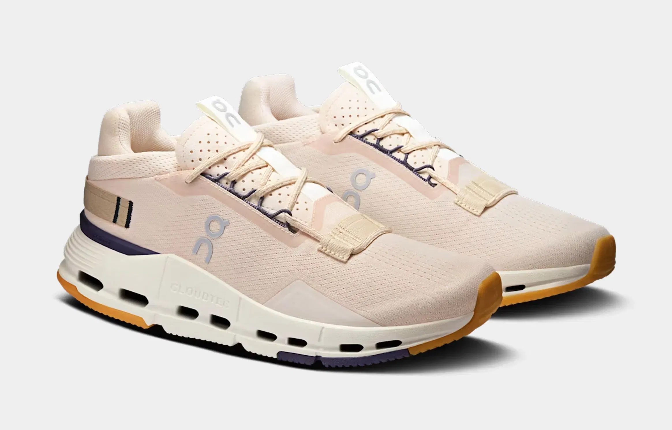 On Running Shoe Palace Exclusive Cloudnova 2 Womens Running Shoes (Shell/Flint)