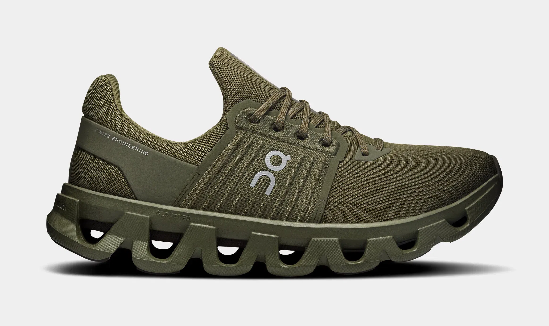 On Running Cloudswift 4 AD Mens Running Shoes (Olive/Thorn)