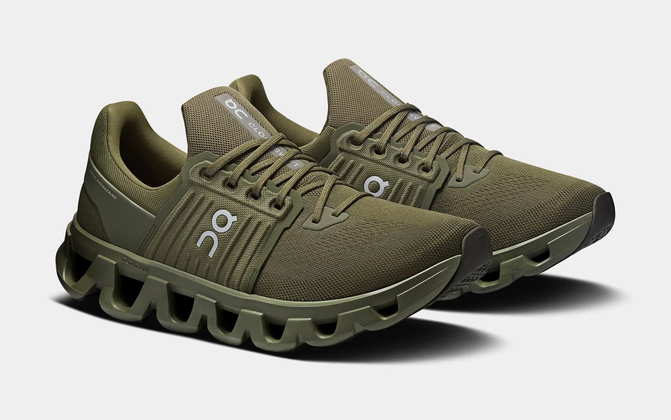 On Running Cloudswift 4 AD Mens Running Shoes (Olive/Thorn)