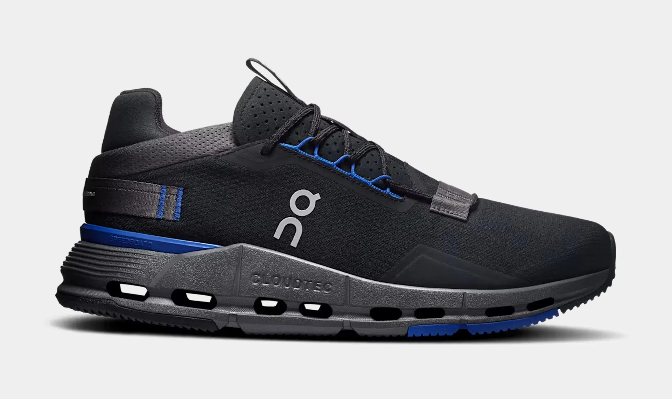On Running Cloudnova 2 Mens Running Shoes (Black/Indigo)