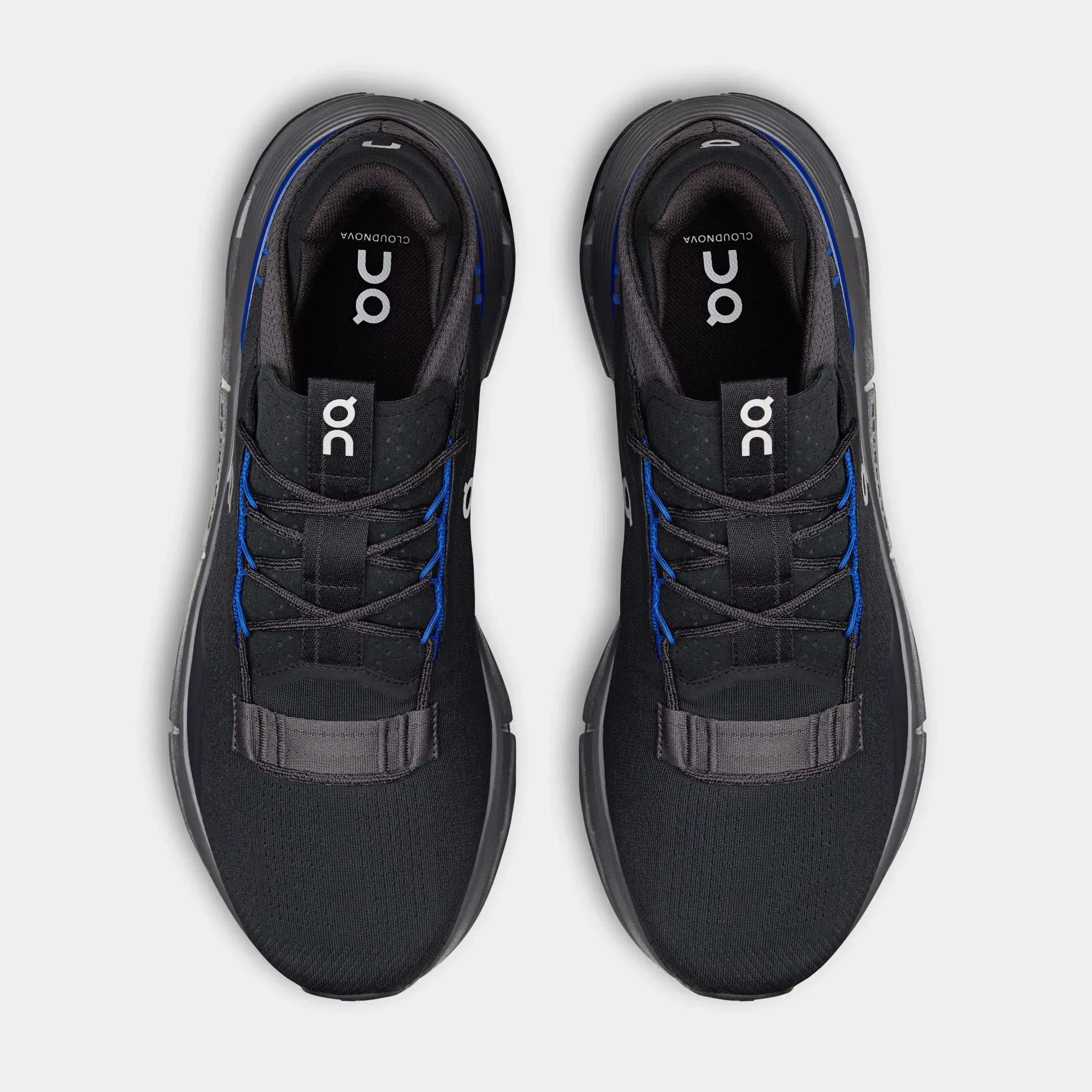 On Running Cloudnova 2 Mens Running Shoes (Black/Indigo)